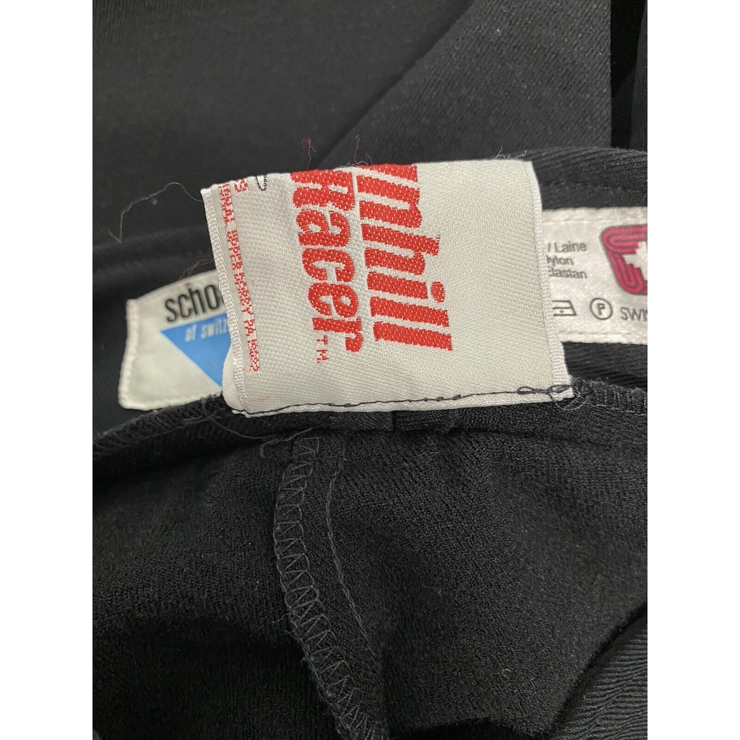 VTG Downhill Racer Schoeller Soft Shell Ski Snow Pants Black Stirrups 6 W22 I25