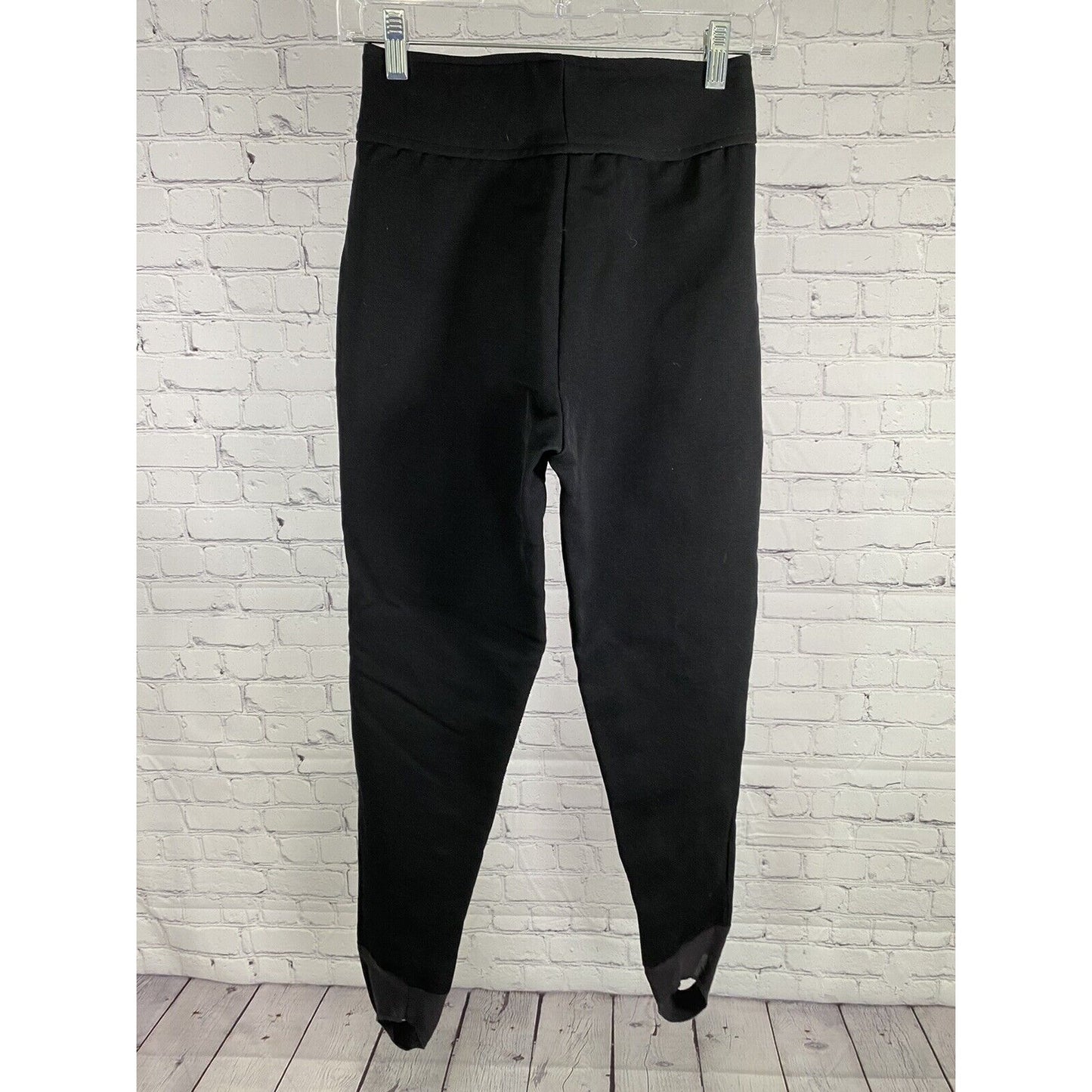 VTG Downhill Racer Schoeller Soft Shell Ski Snow Pants Black Stirrups 6 W22 I25