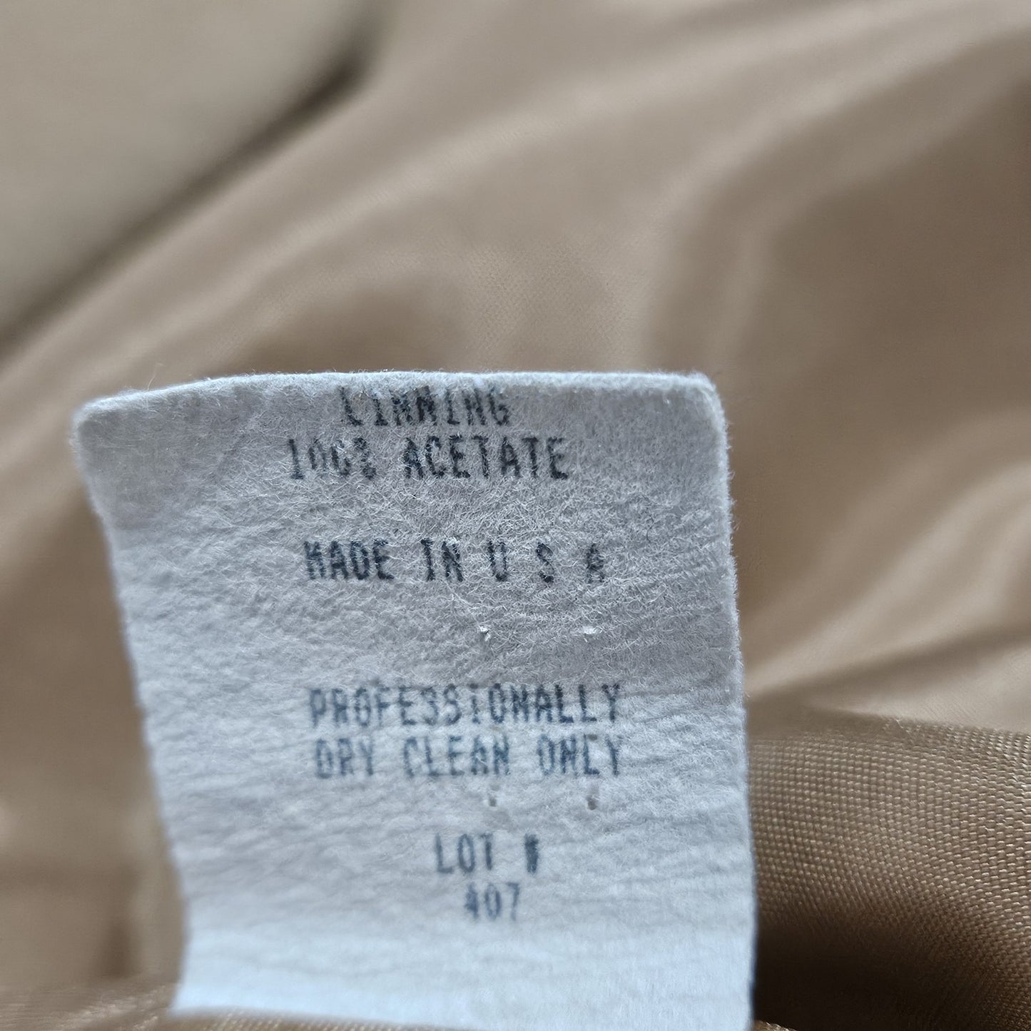 VTG Tan 100% Camelhair Buttoned Vented Long Over Coat Trench USA Medium M