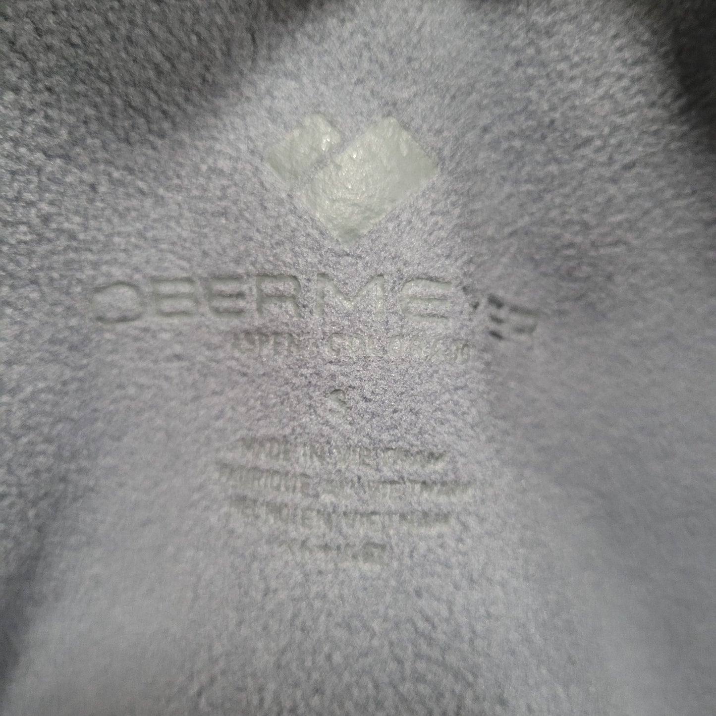 Obermeyer Grey 1/4 Zip Fleece Lined Stretch Pullover Base Layer Jacket Small S