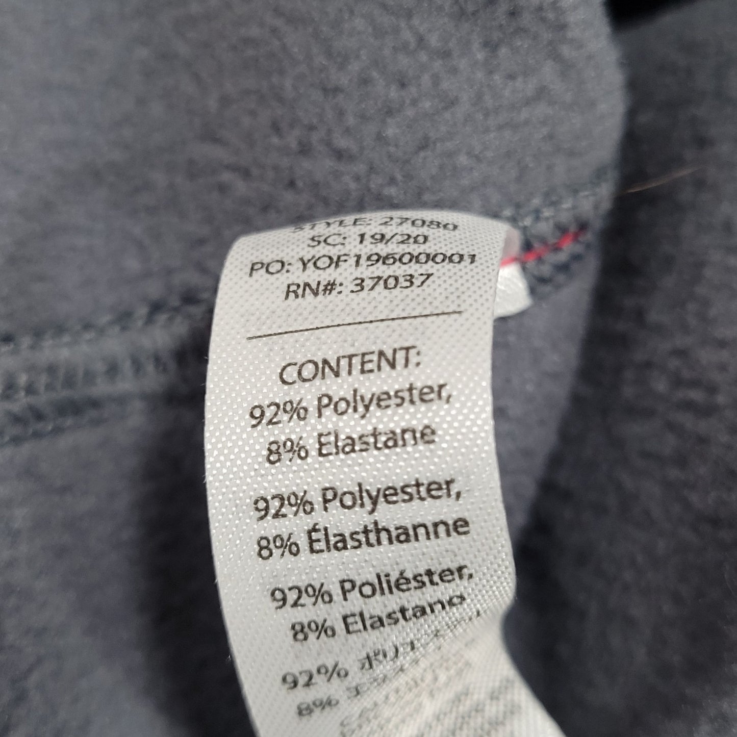 Obermeyer Grey 1/4 Zip Fleece Lined Stretch Pullover Base Layer Jacket Small S