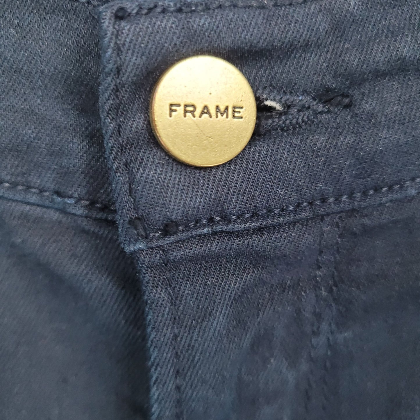 Frame Denim Dark Blue Le Skinny De Jeanne Distressed Mid Rise USA 26 (26x29)