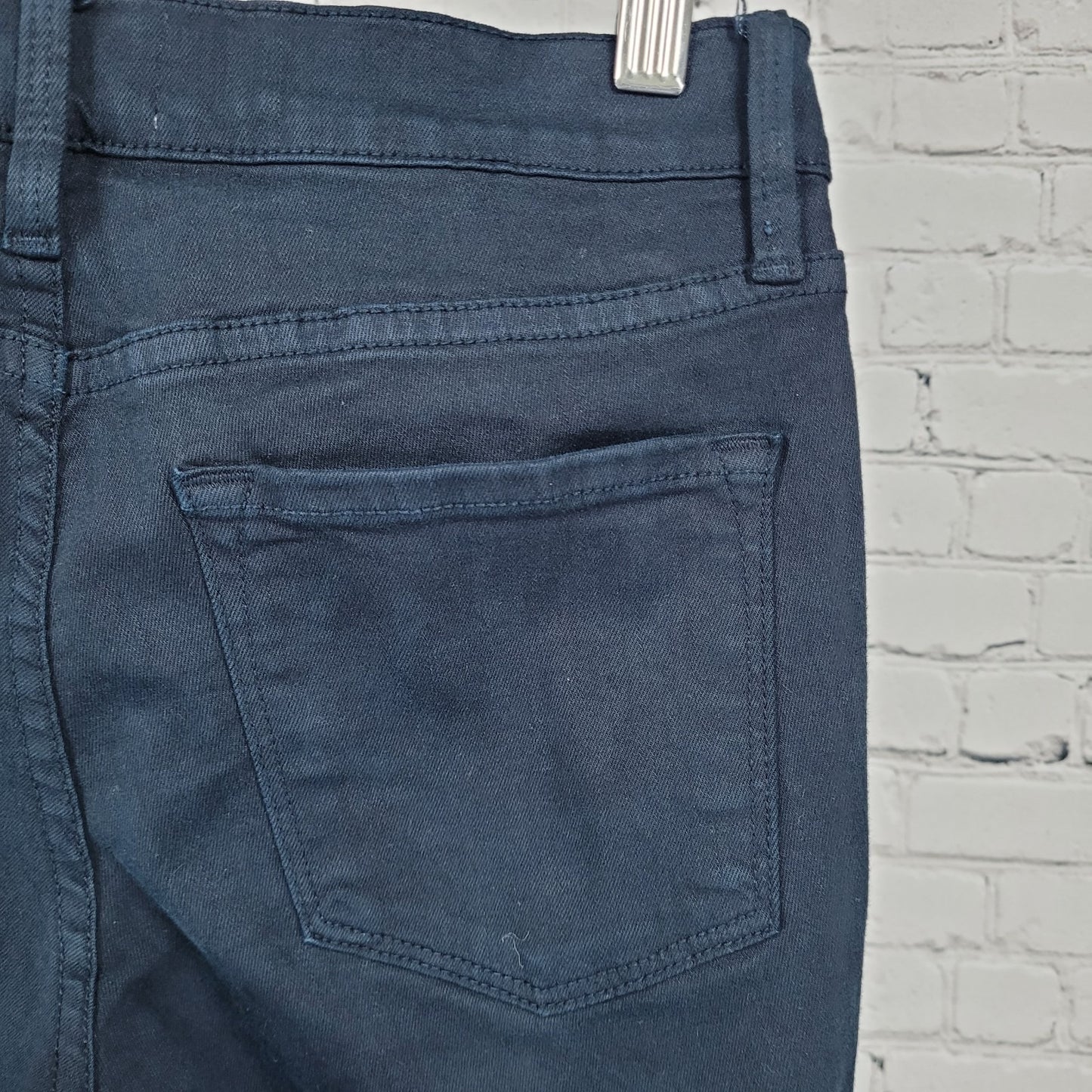 Frame Denim Dark Blue Le Skinny De Jeanne Distressed Mid Rise USA 26 (26x29)