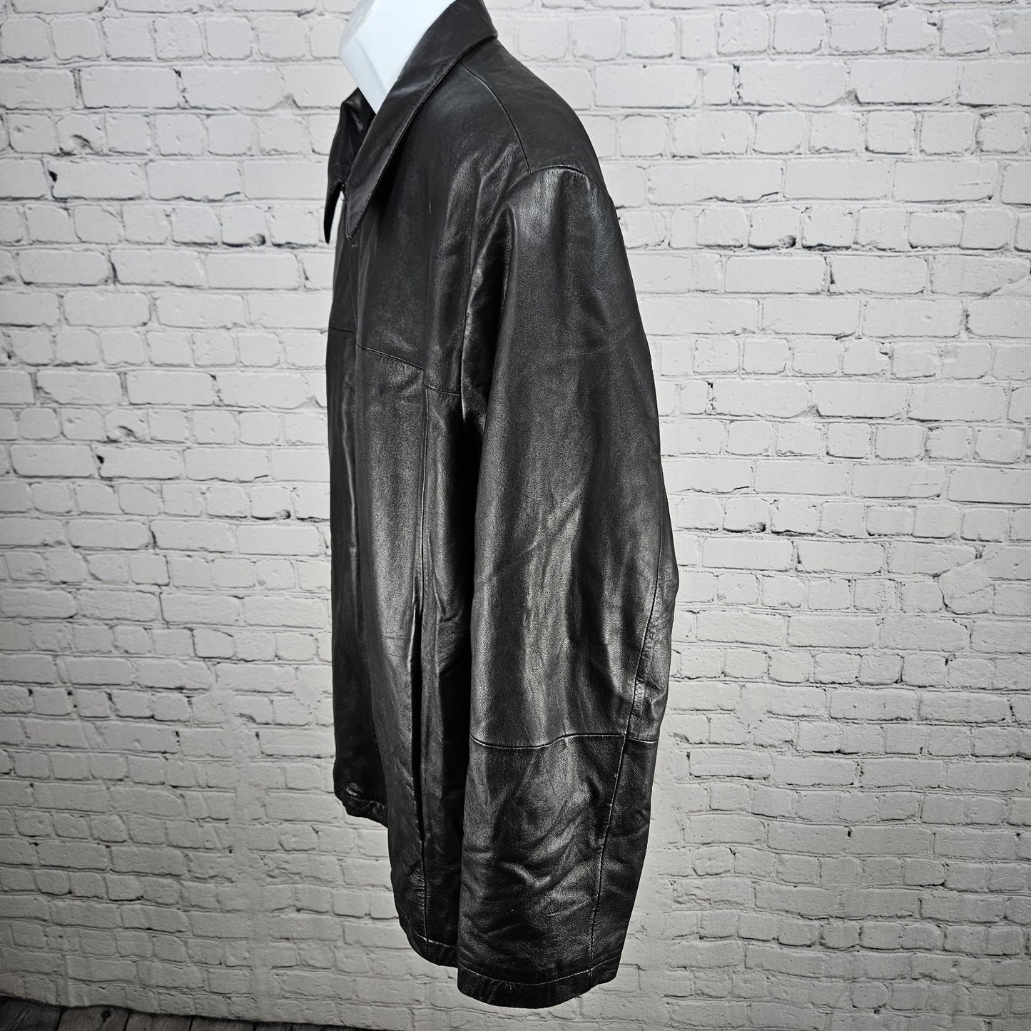 Wilsons Leather Pelle Studio Black Thinsulate Removable Liner Jacket XL *zipper