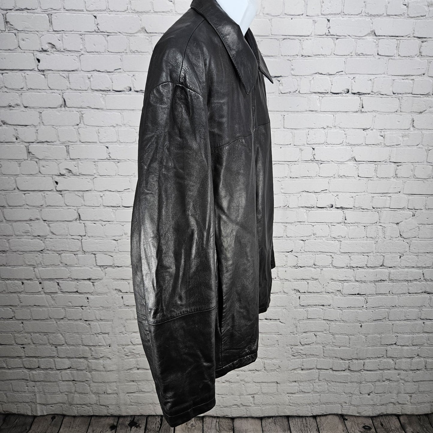 Wilsons Leather Pelle Studio Black Thinsulate Removable Liner Jacket XL *zipper