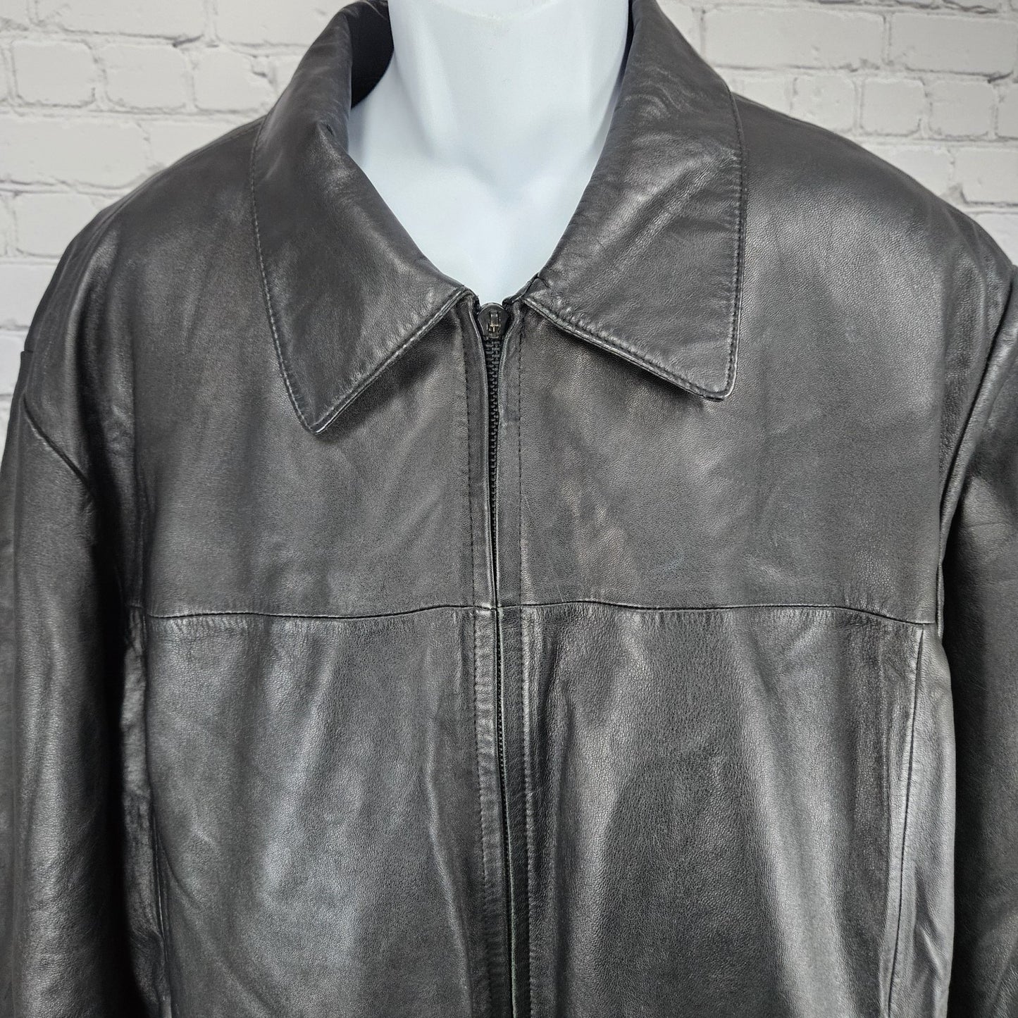 Wilsons Leather Pelle Studio Black Thinsulate Removable Liner Jacket XL *zipper