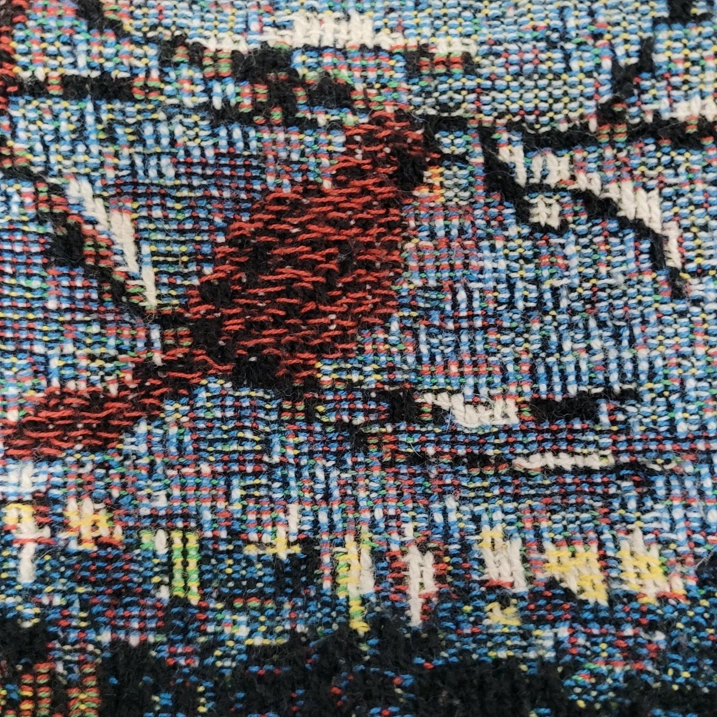 Nicky Boehme Covered Bridge Christmas Winter Woven Tapestry Throw Blanket 58x48"