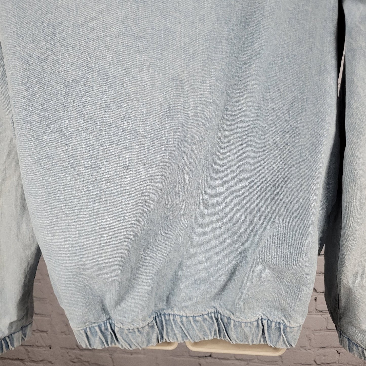 Urban Outfitters Blue Denim Light Wash Full Zip Unlined Jacket Small S