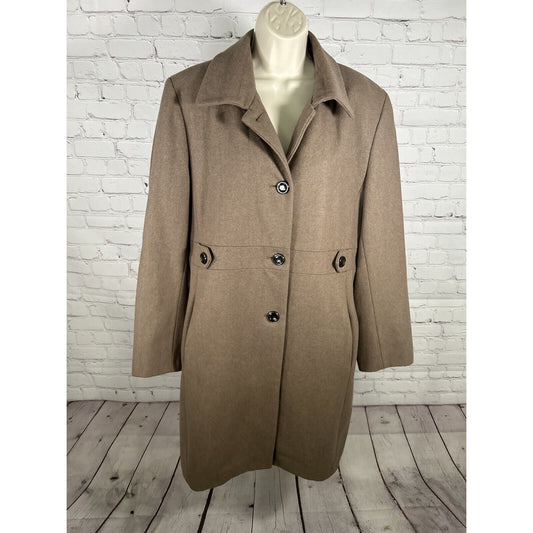 Marvin Richard’s New York Brown Wool Blend Women’s Coat XL EUC