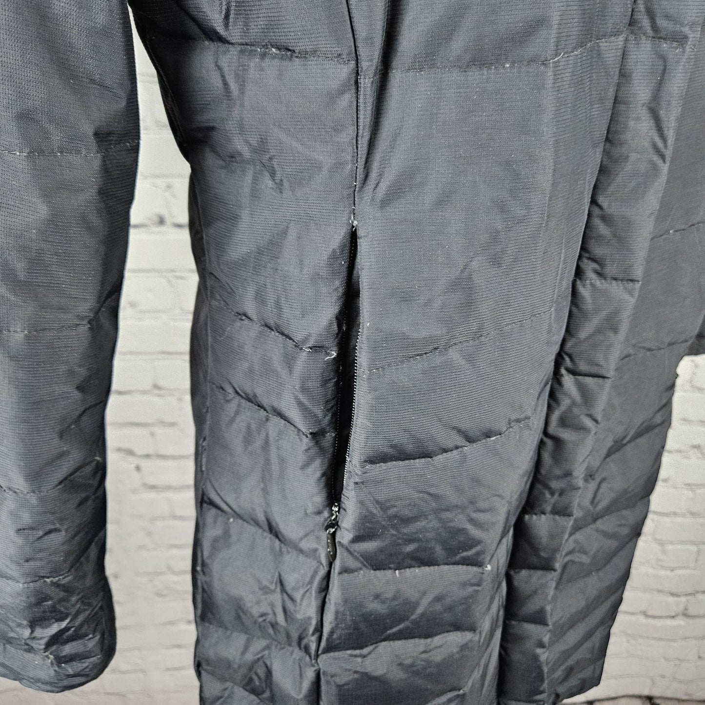 Columbia Black 550 Titanium Omni Tech Down Feather Waterproof Hood Parka Coat S