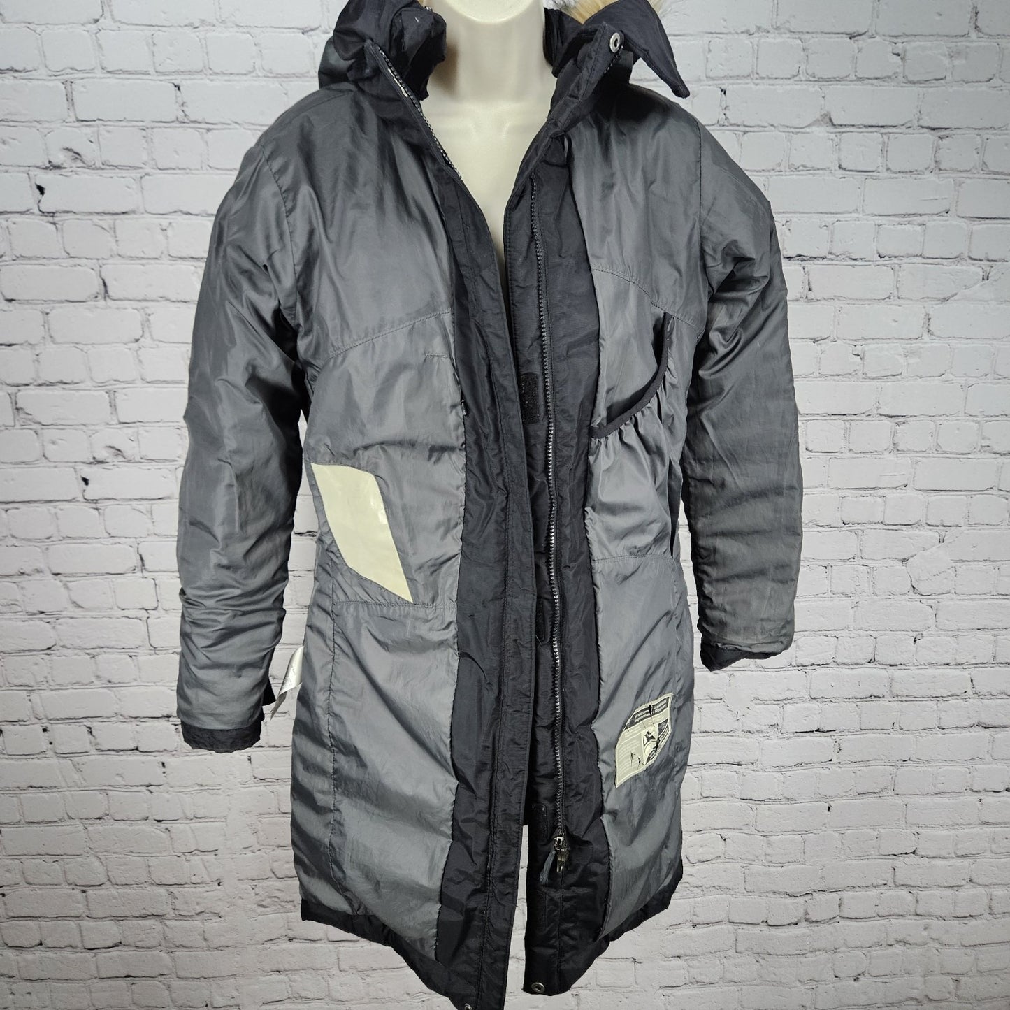 Columbia Black 550 Titanium Omni Tech Down Feather Waterproof Hood Parka Coat S