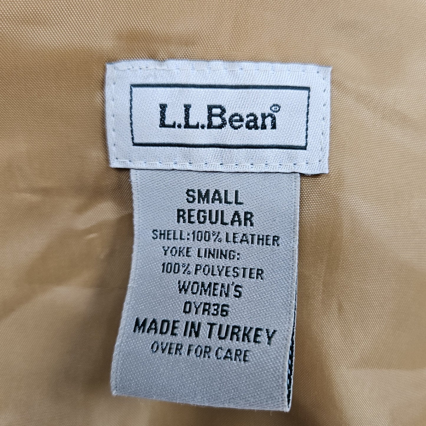 LL Bean Yellow Genuine Leather Suede Buttoned Unlined Shacket Shirt Jacket L