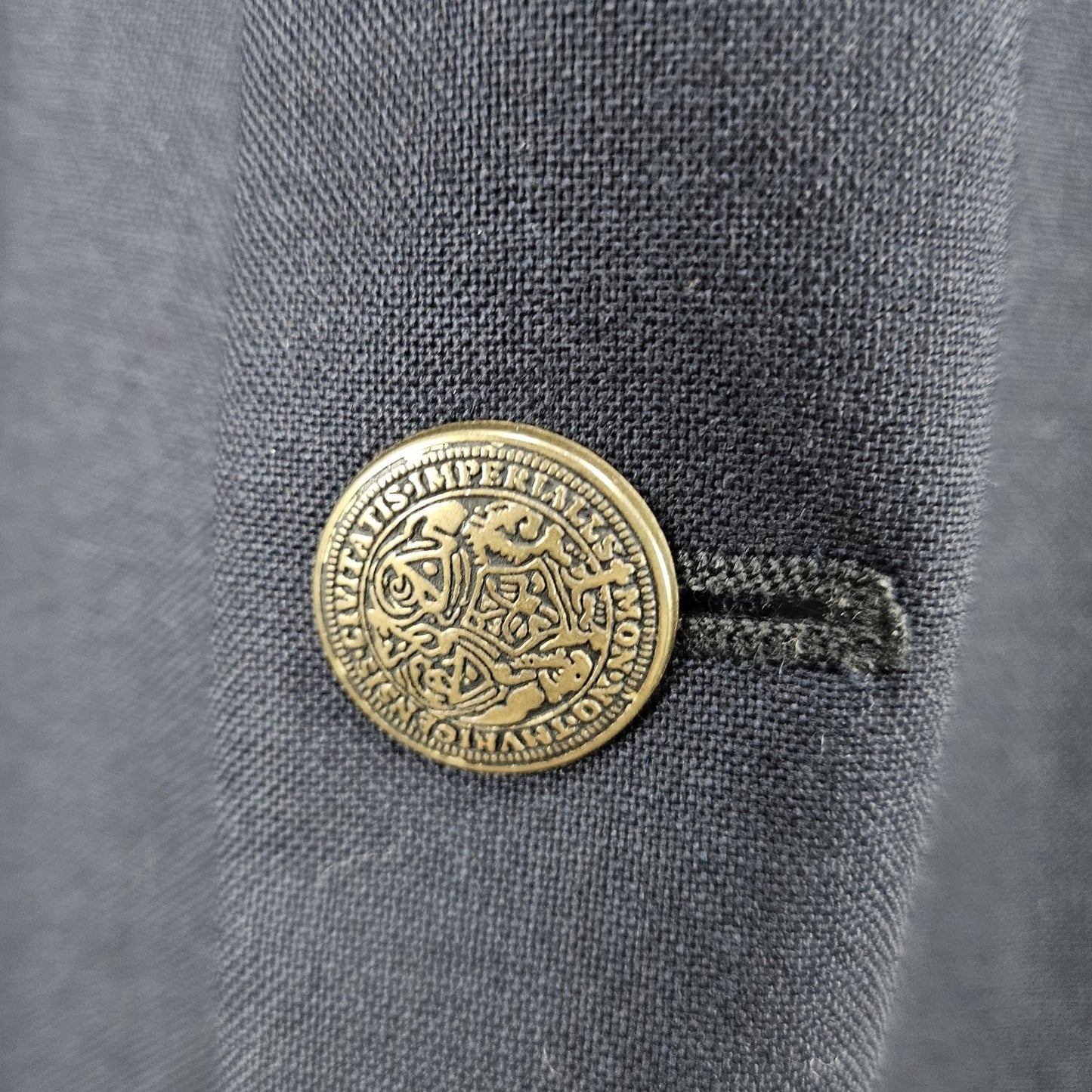 Oscar De La Renta Navy Wool Smart Blazer 2 Button Notch Ventless Sport Coat 46R