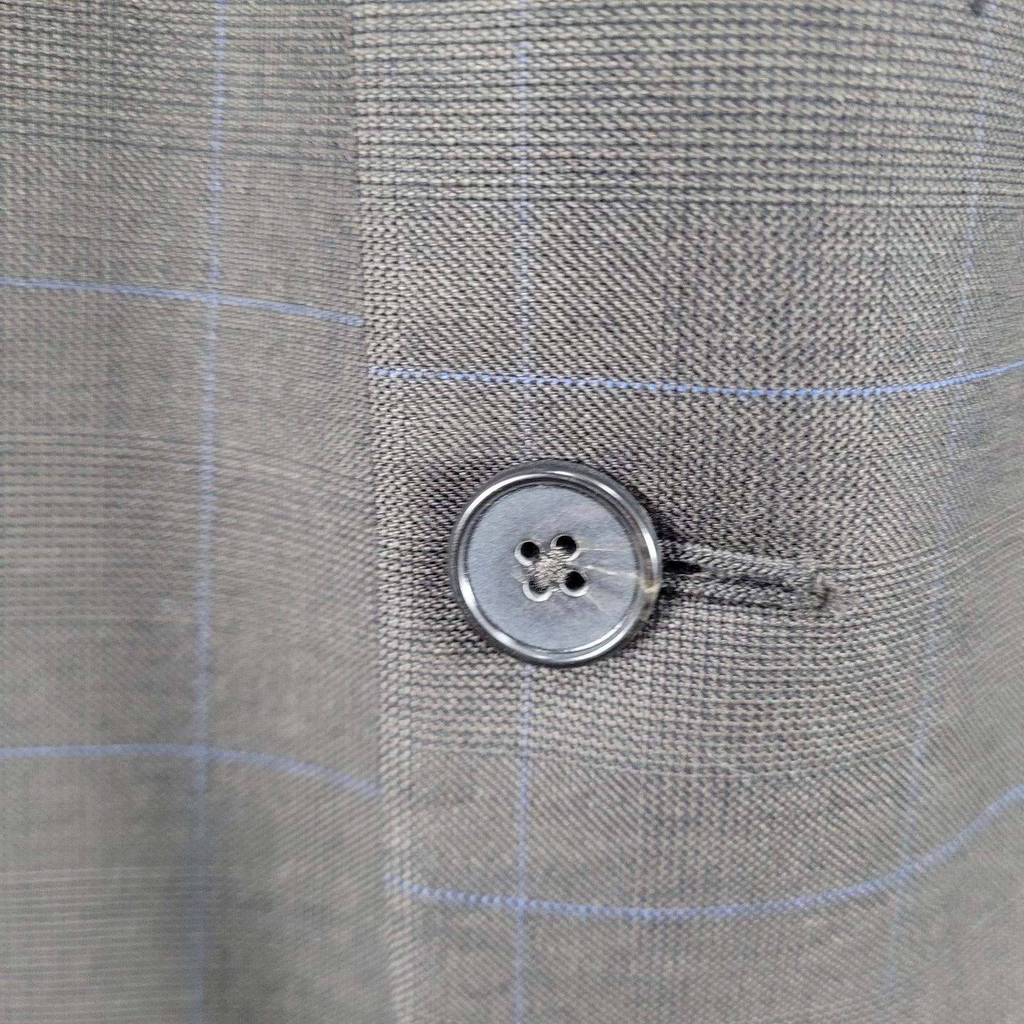 Tasso Elba Brown 100% Wool Angelico Full Suit Set Jacket 46R Pants 40R 40x28