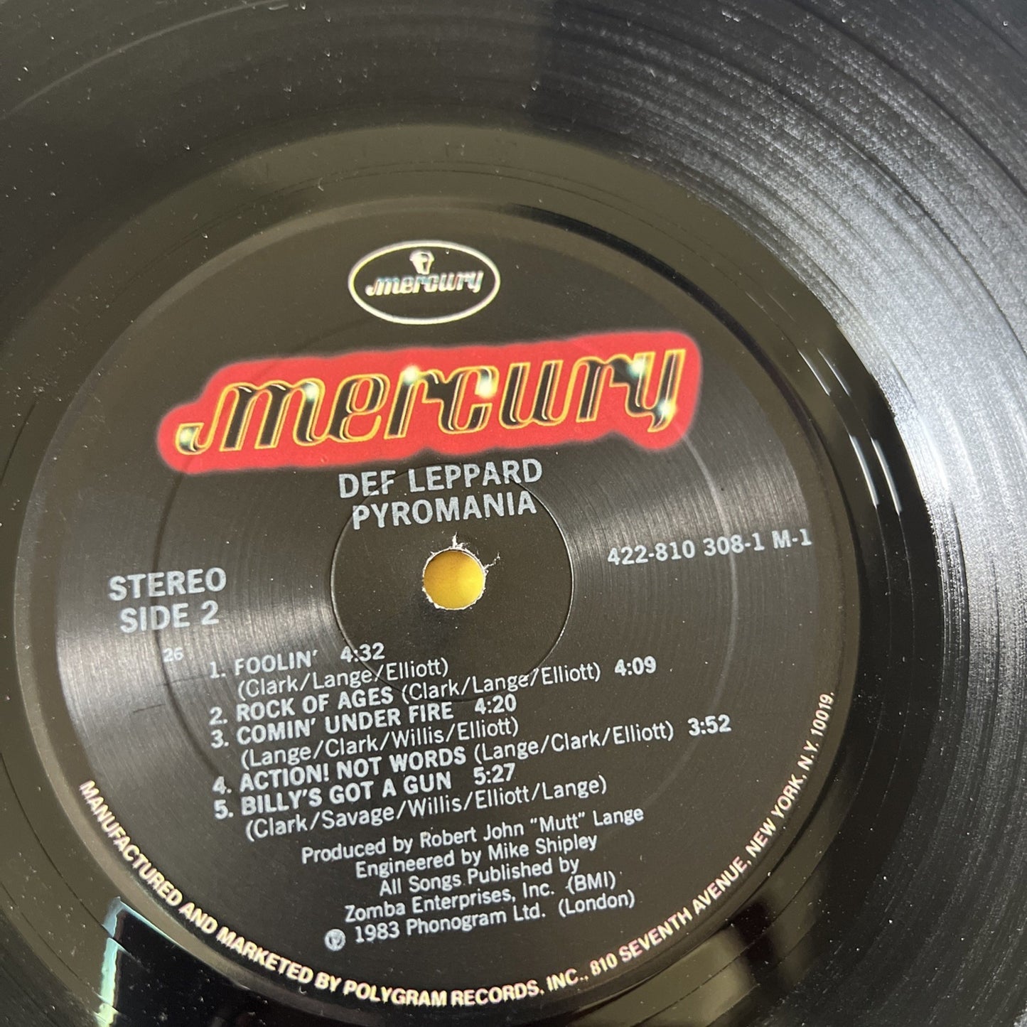 Def Leppard Vinyl Pyromania Lp Album 1983 Polygram Records Metal Rock Band 80s
