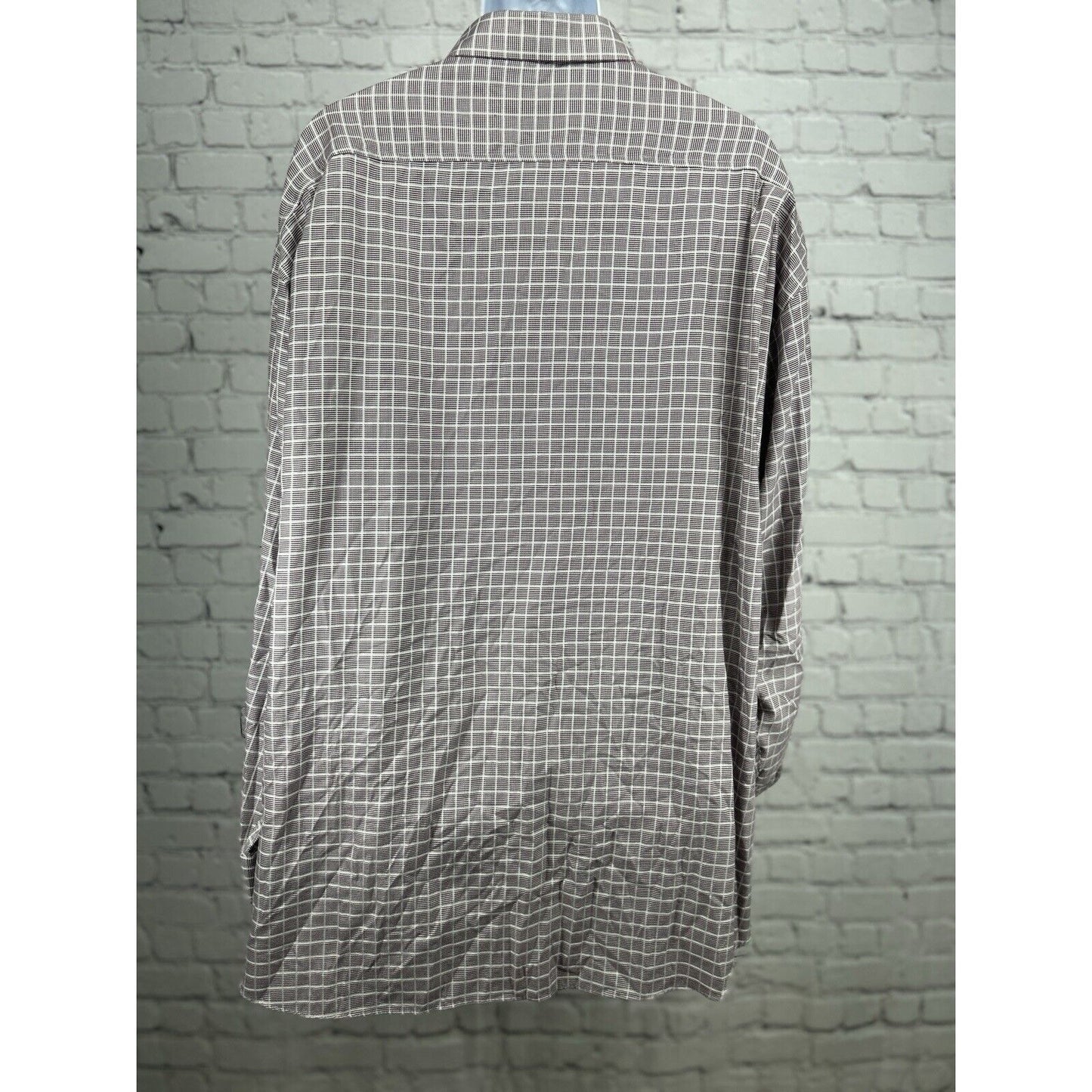 Joseph Abbound Purple Plaid 100% Egyptian Cotton Button Long Sleeve 20- 36/37 T