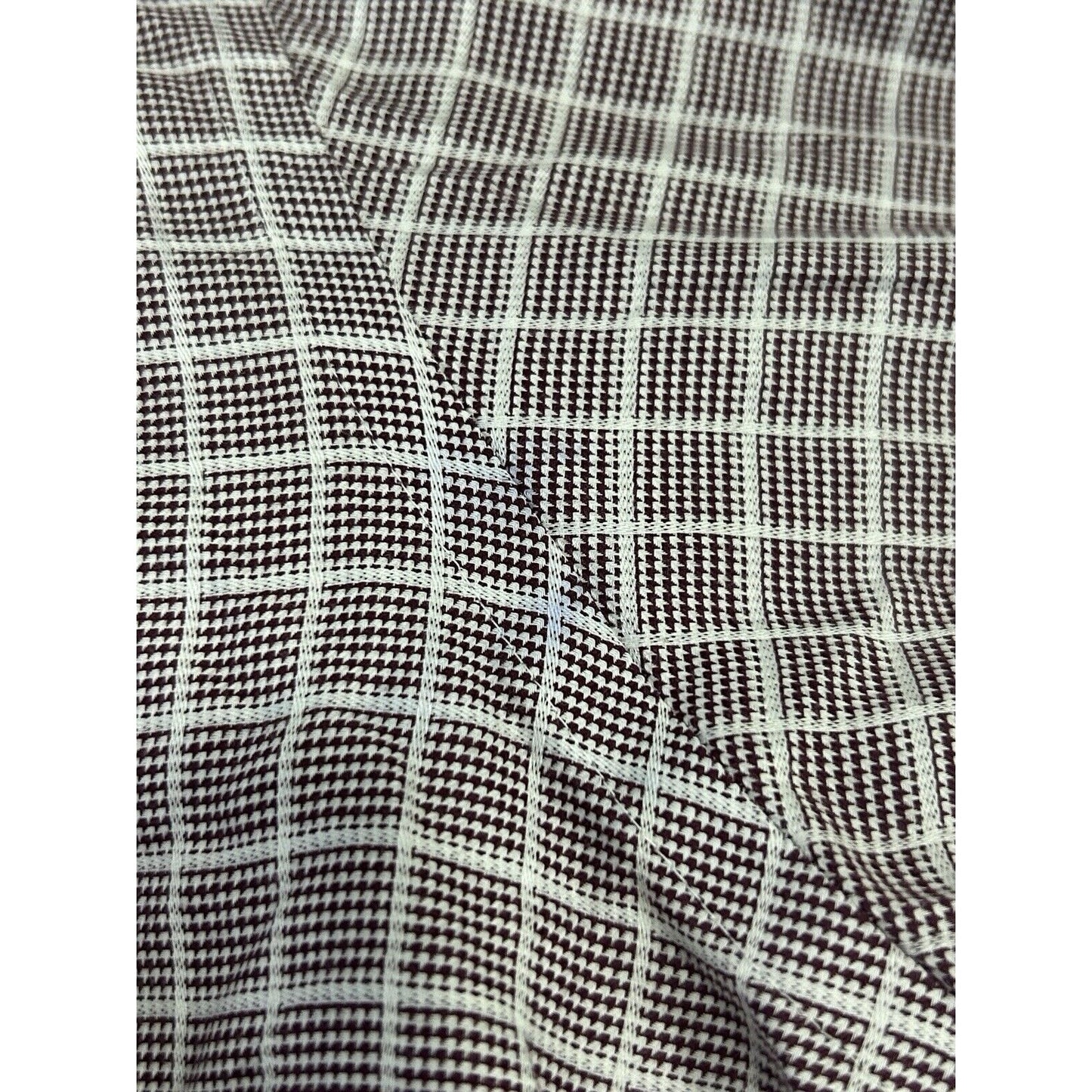 Joseph Abbound Purple Plaid 100% Egyptian Cotton Button Long Sleeve 20- 36/37 T