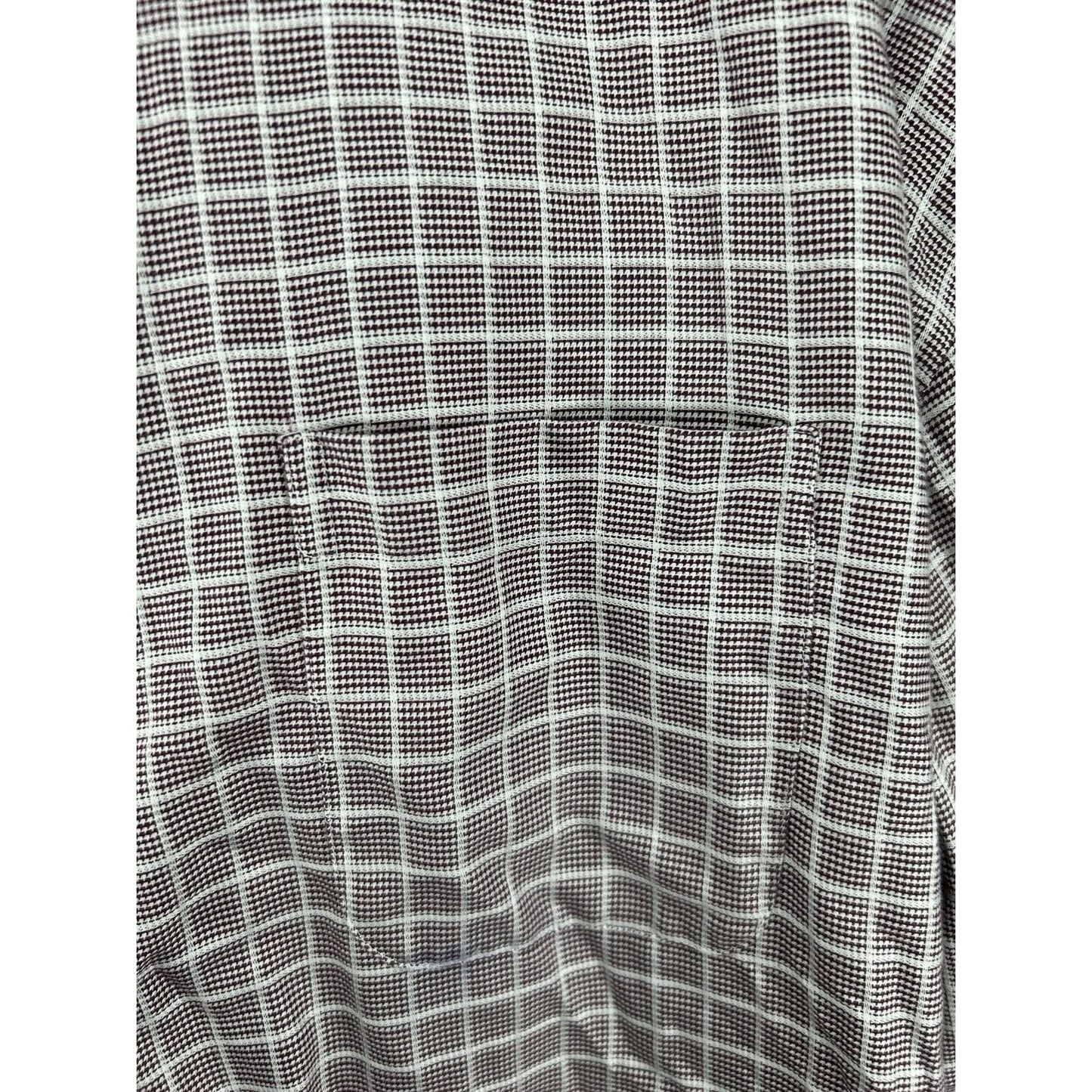 Joseph Abbound Purple Plaid 100% Egyptian Cotton Button Long Sleeve 20- 36/37 T