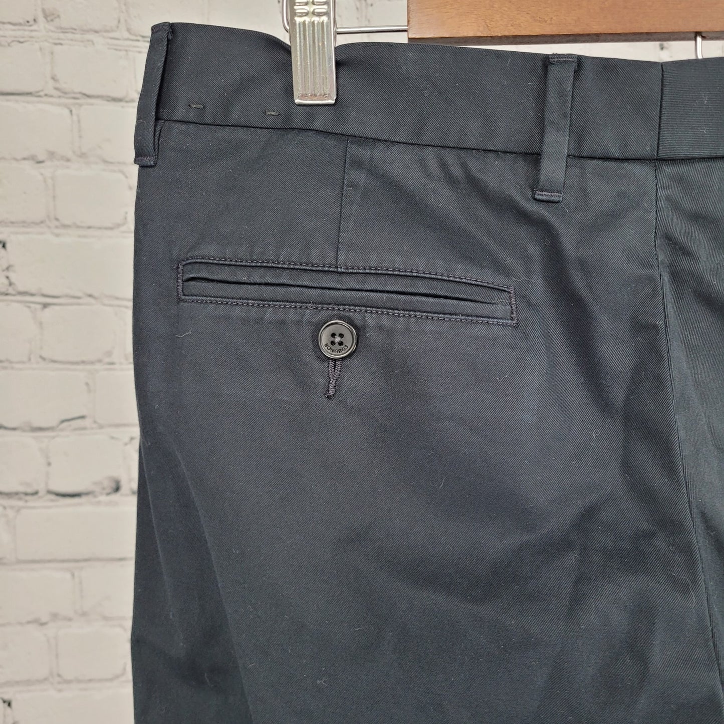 Bonobos Black Tuesday Slim Cotton Stretch Chino Flat Front Dress Pants 32x32