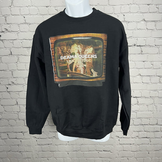 NWT Drama Queens Podcast Black Live on Tour 2022 Tour Merch Sweatshirt Medium M