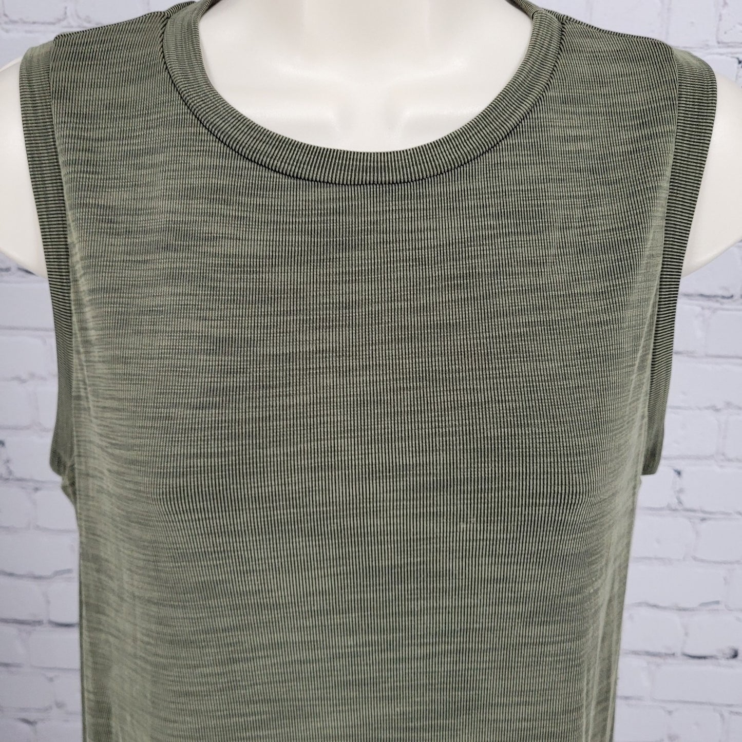 Nicole Miller Green Sleeveless Side Slits Unlined Maxi Tank Dress XS