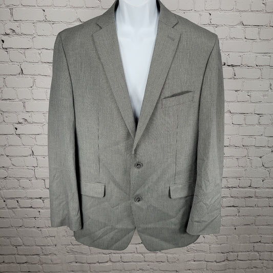 Michael Kors Grey 2 Button Double Vented Notch Blazer Sport Coat Size 44L