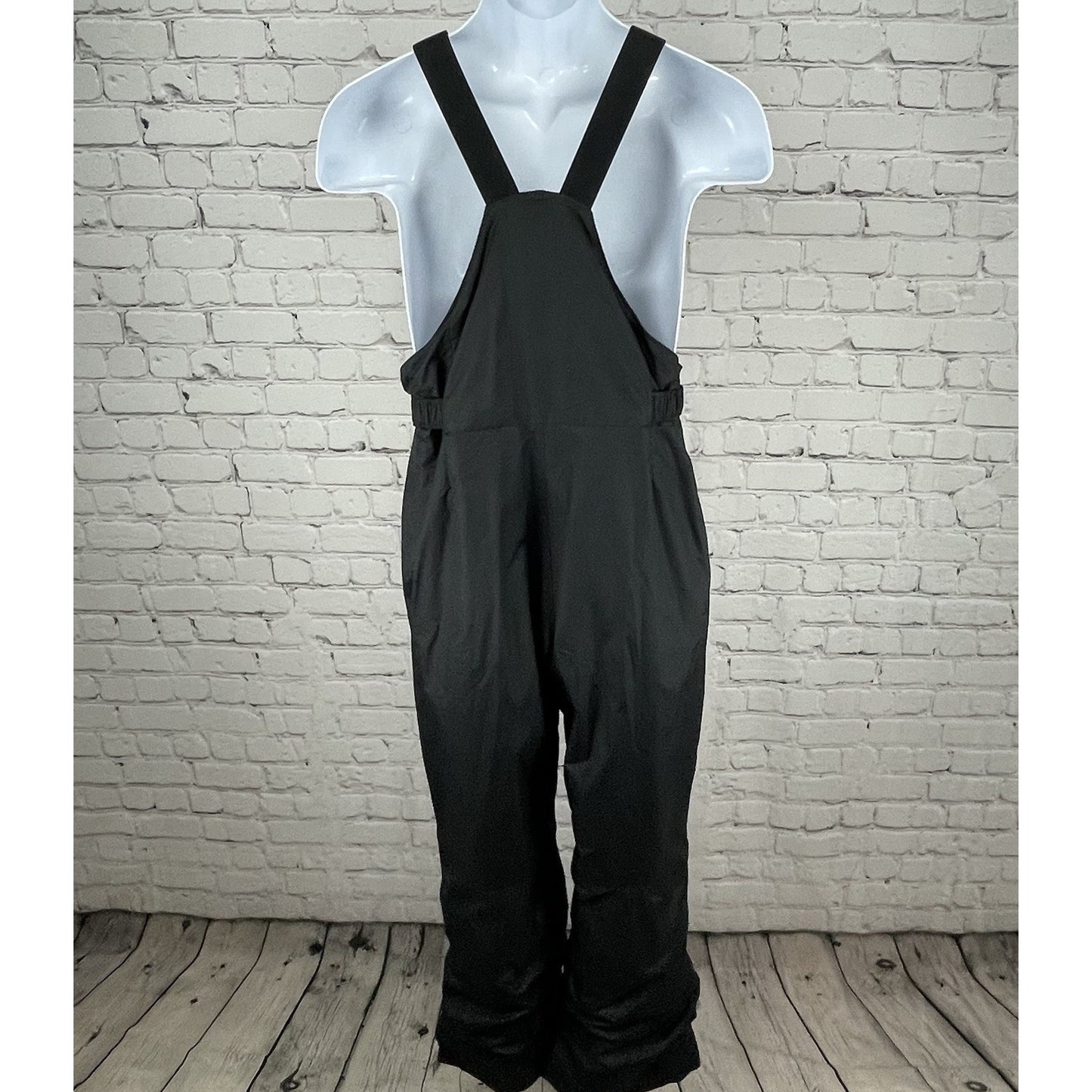 NWT Columbia Black Waterproof Insulated Zipped Out Grown Ski Bib Youth Size XL