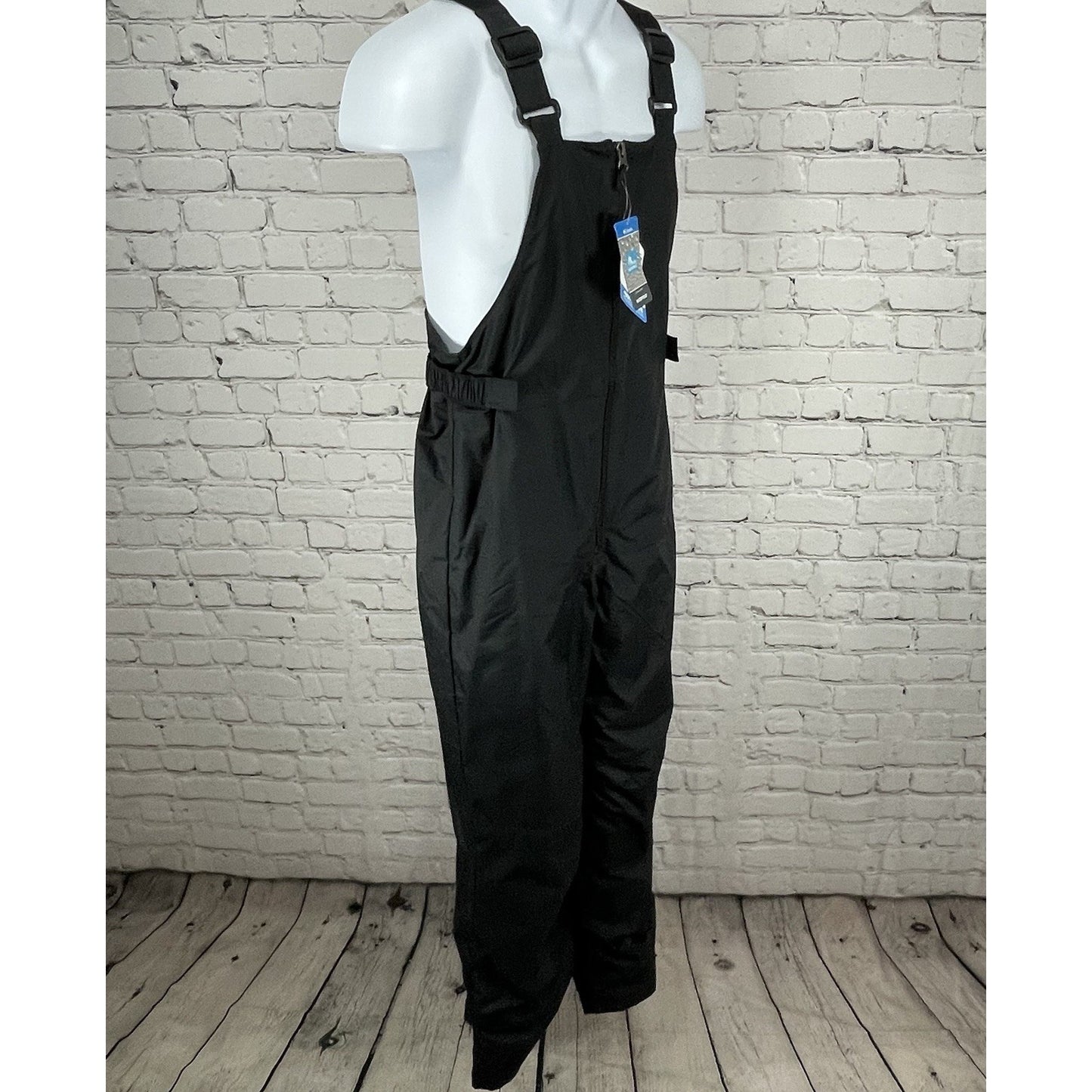 NWT Columbia Black Waterproof Insulated Zipped Out Grown Ski Bib Youth Size XL