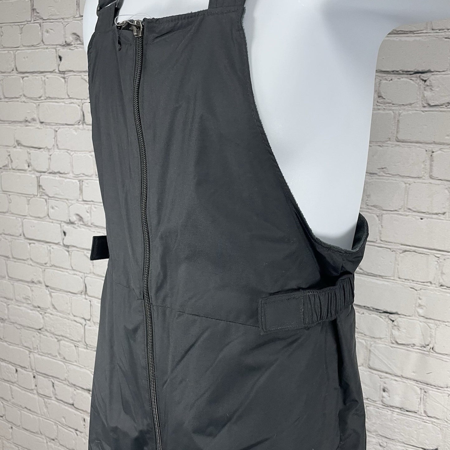 NWT Columbia Black Waterproof Insulated Zipped Out Grown Ski Bib Youth Size XL