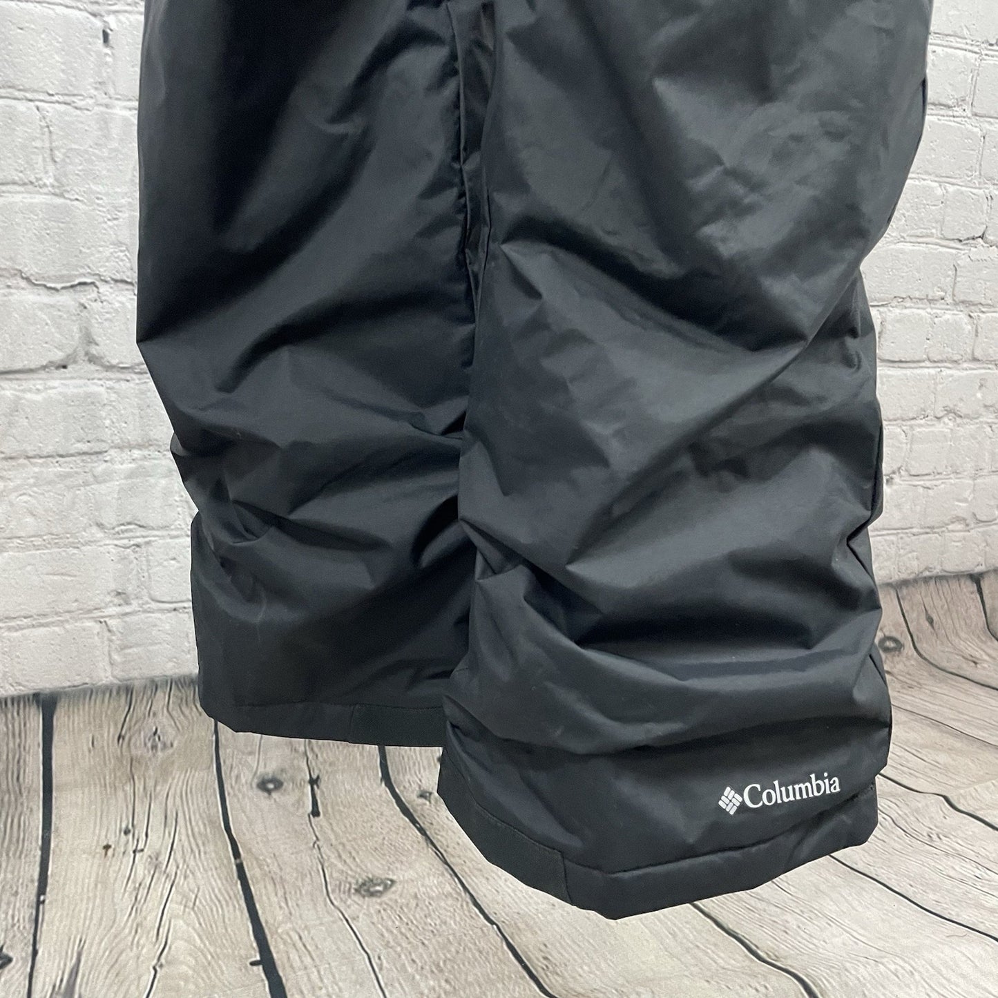 NWT Columbia Black Waterproof Insulated Zipped Out Grown Ski Bib Youth Size XL
