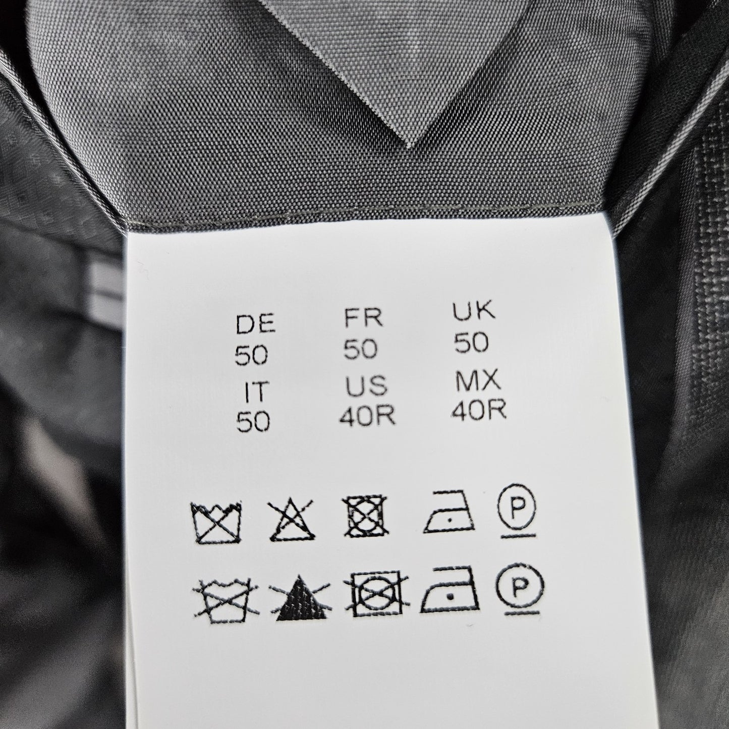 Hugo Boss Grey 100% Wool Guabello Super 130 2 Button Notch Blazer Sport Coat 40R