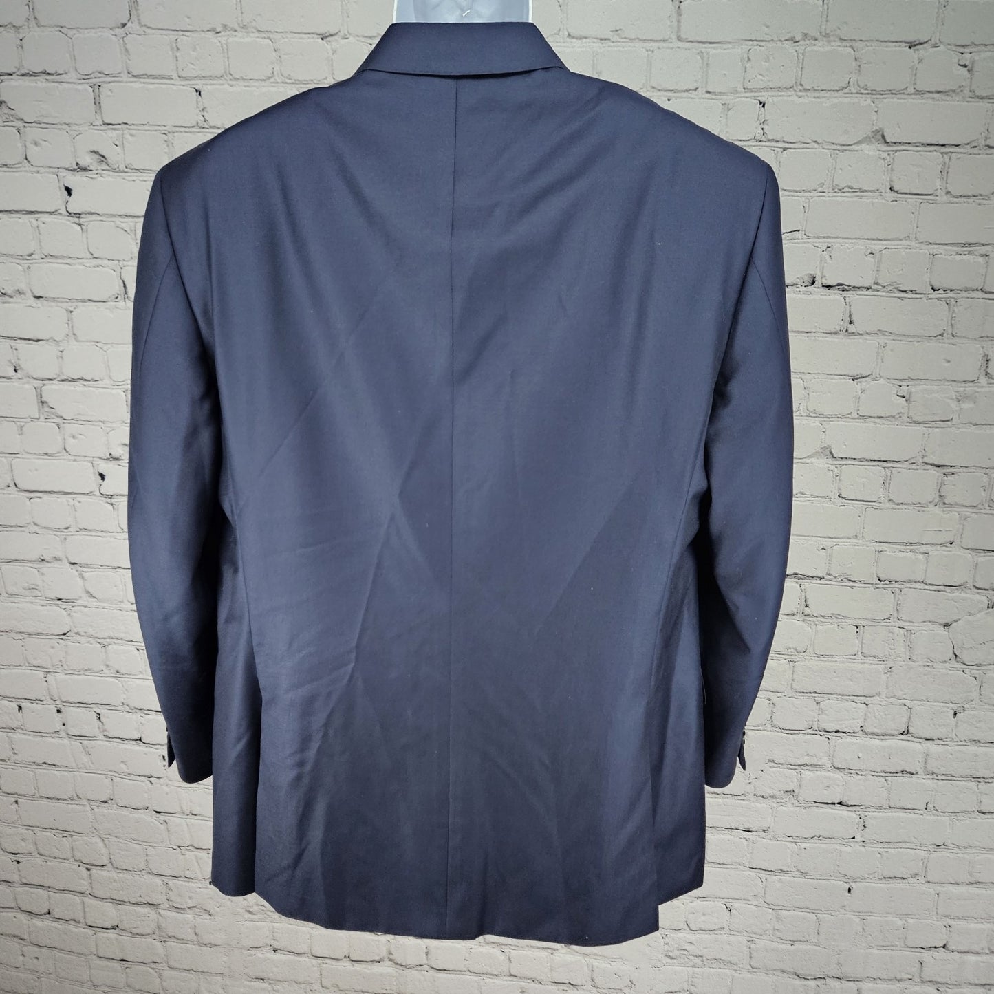 Canali Navy 100% Wool 2 Button Vented Notch Blazer Sport Coat Italy 56 US 46