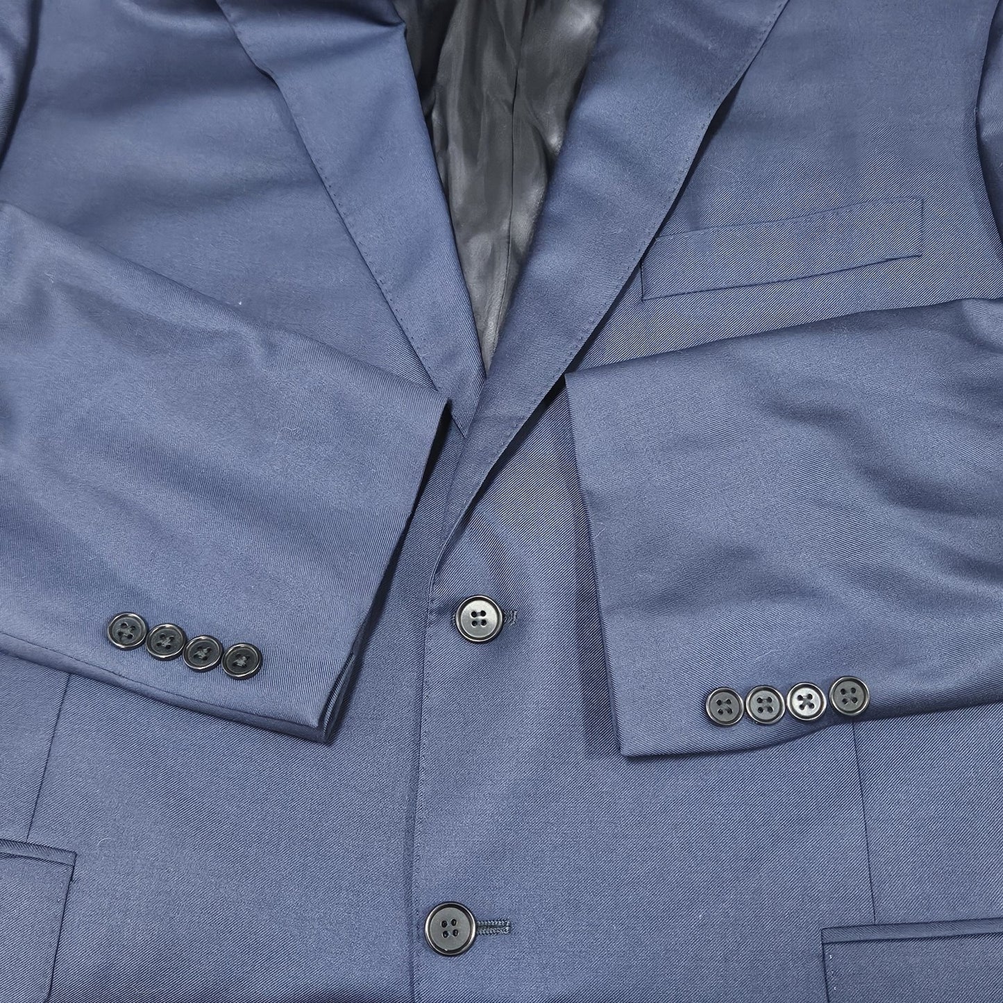 Canali Navy 100% Wool 2 Button Vented Notch Blazer Sport Coat Italy 56 US 46