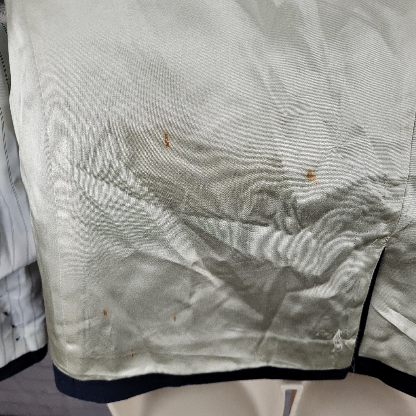 J.CREW Navy Wool Blend Stretch Gold Button Notch Blazer Suit Jacket Size 6