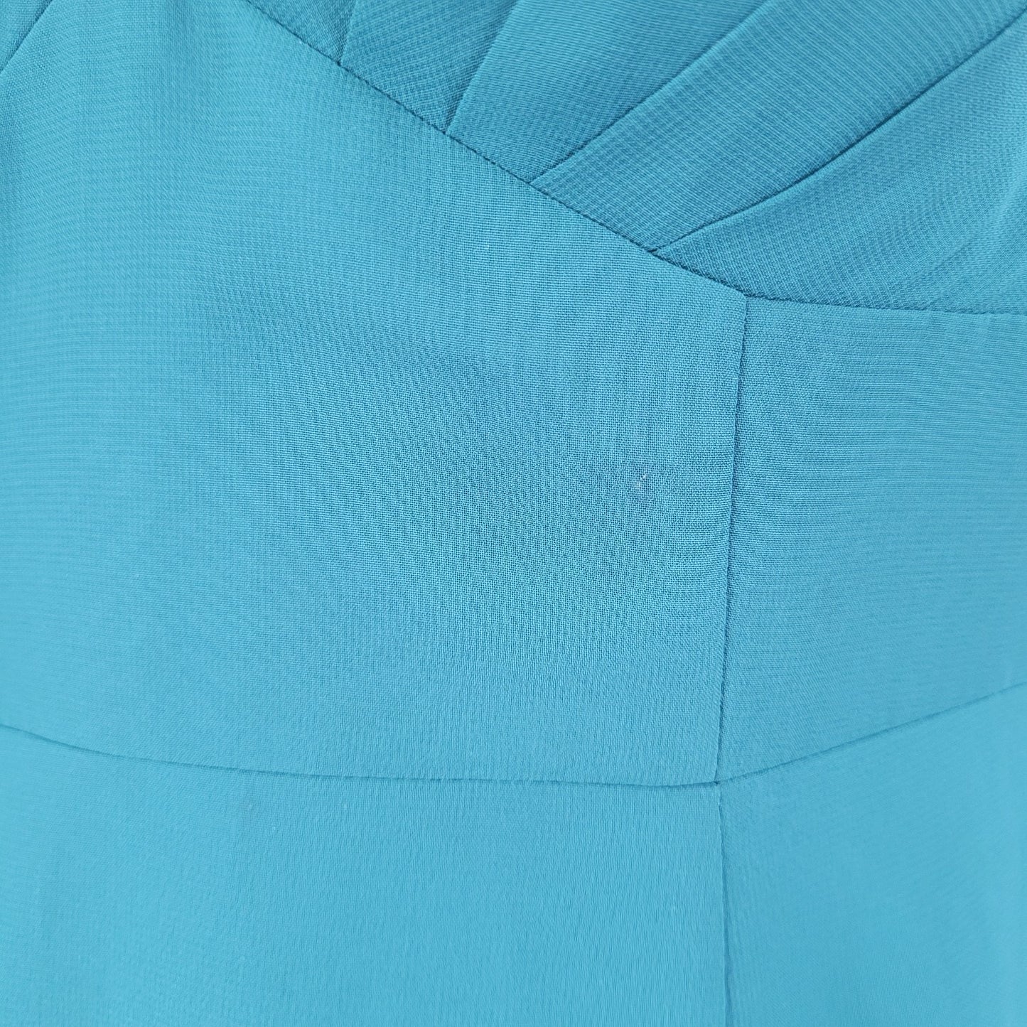 Azazie Dark Green Chiffon Tie Back Padded Bridesmaid Maxi Dress Gown Size C