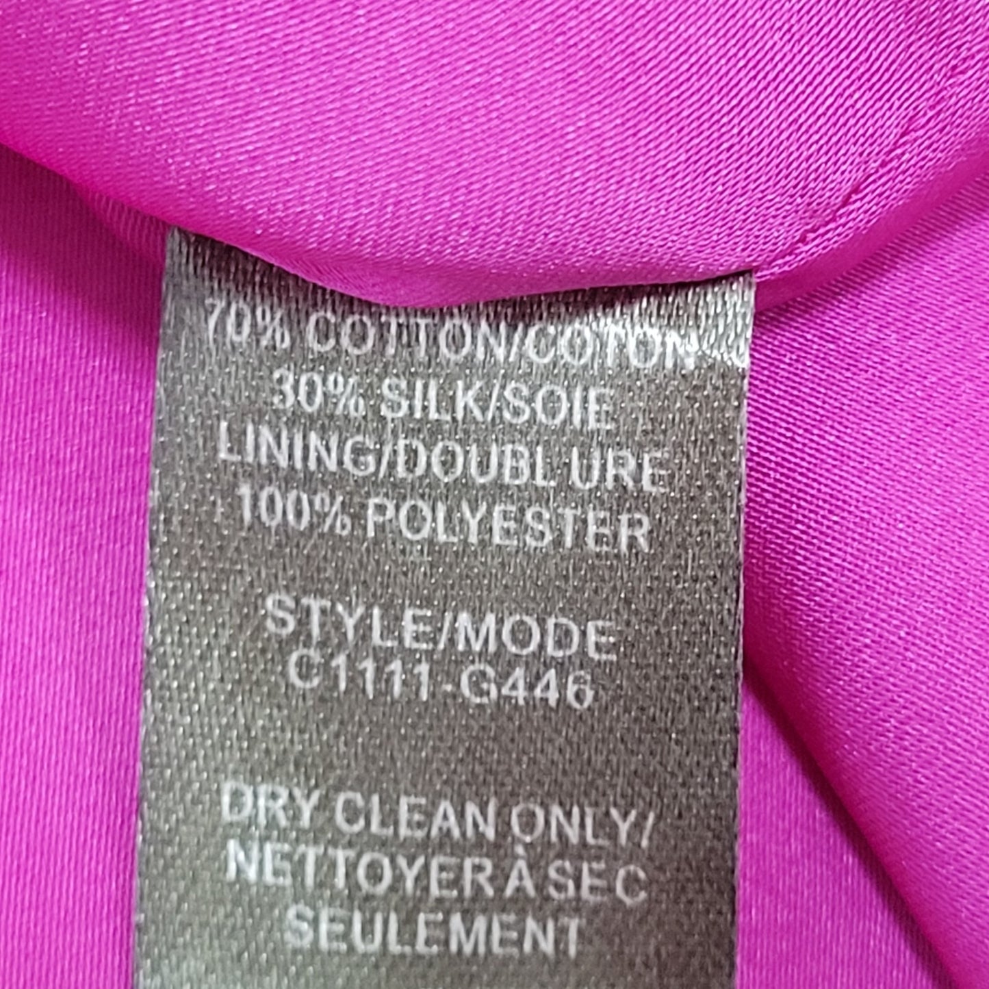 Charlie Jade Pink & Purple Colorful Silk Blend Printed Strapless Mini Dress XS