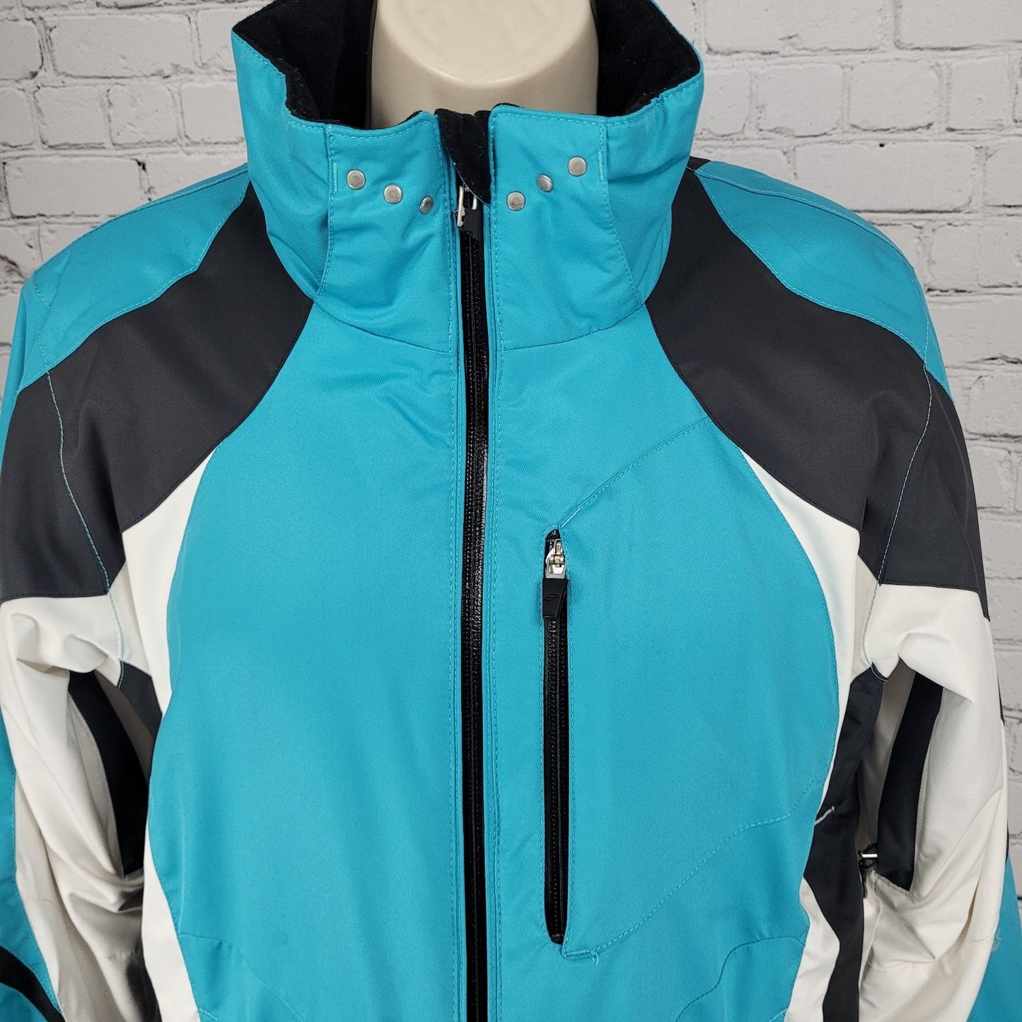 Obermeyer Blue DuPont ComforMax Classic Insulated Full Zip Ski Jacket Size 10
