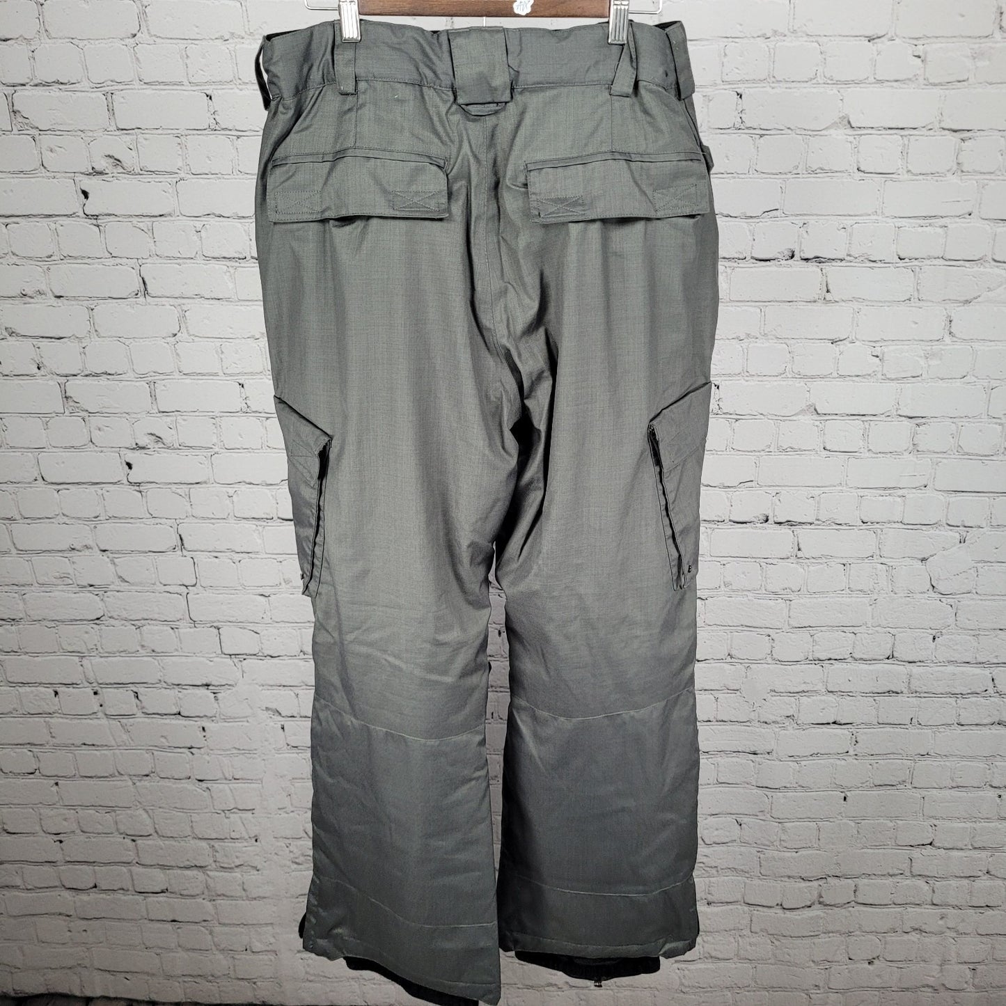 Boulder Gear Grey Adjustable Waist Insulated Snow Ski Pants Large L (36x31)