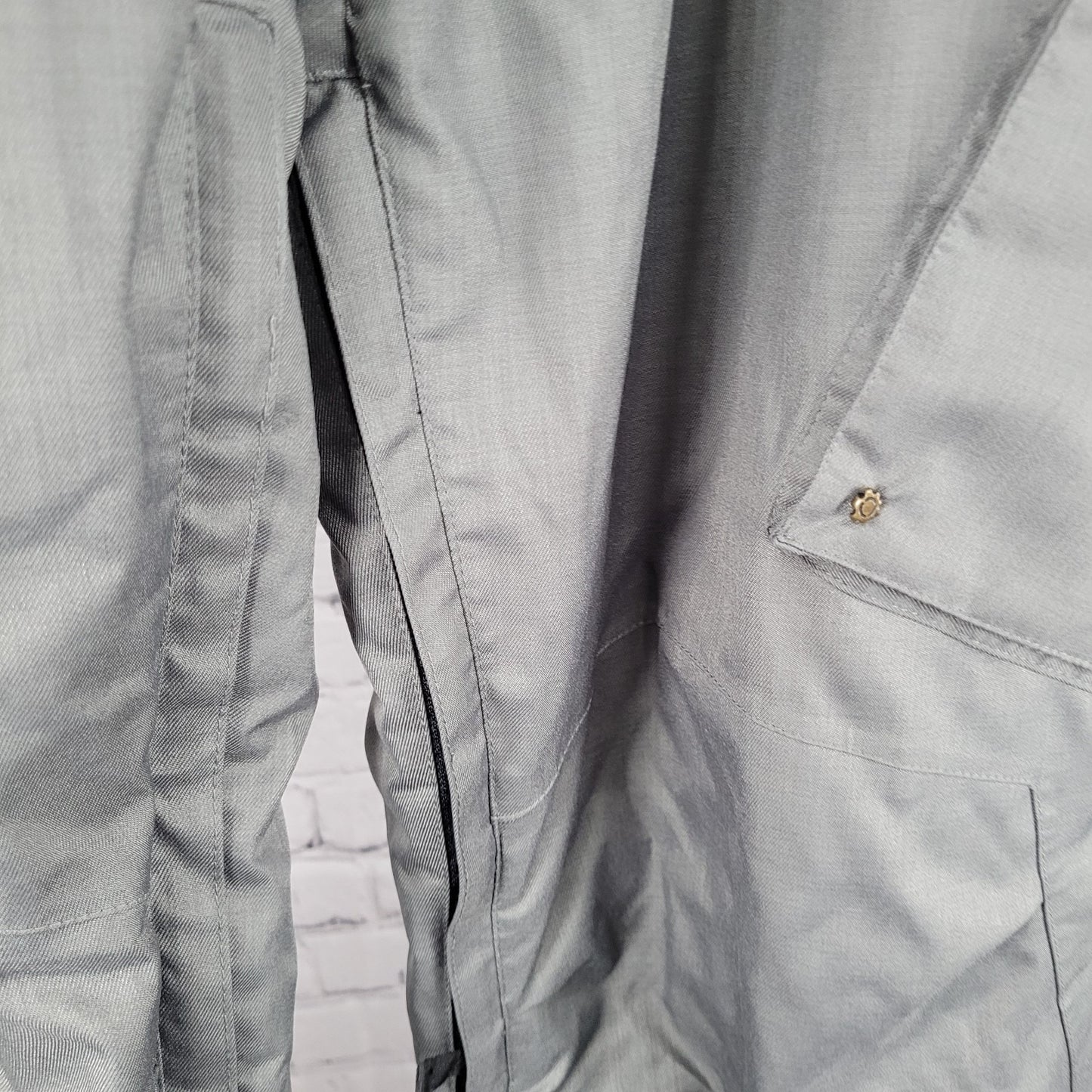 Boulder Gear Grey Adjustable Waist Insulated Snow Ski Pants Large L (36x31)