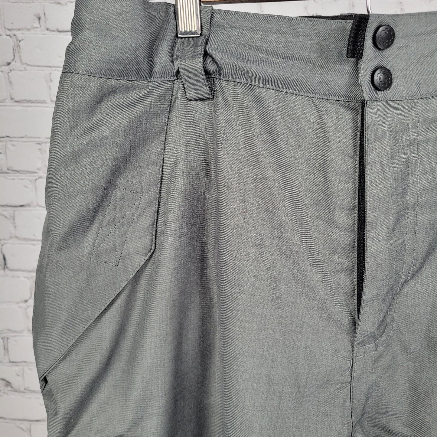 Boulder Gear Grey Adjustable Waist Insulated Snow Ski Pants Large L (36x31)