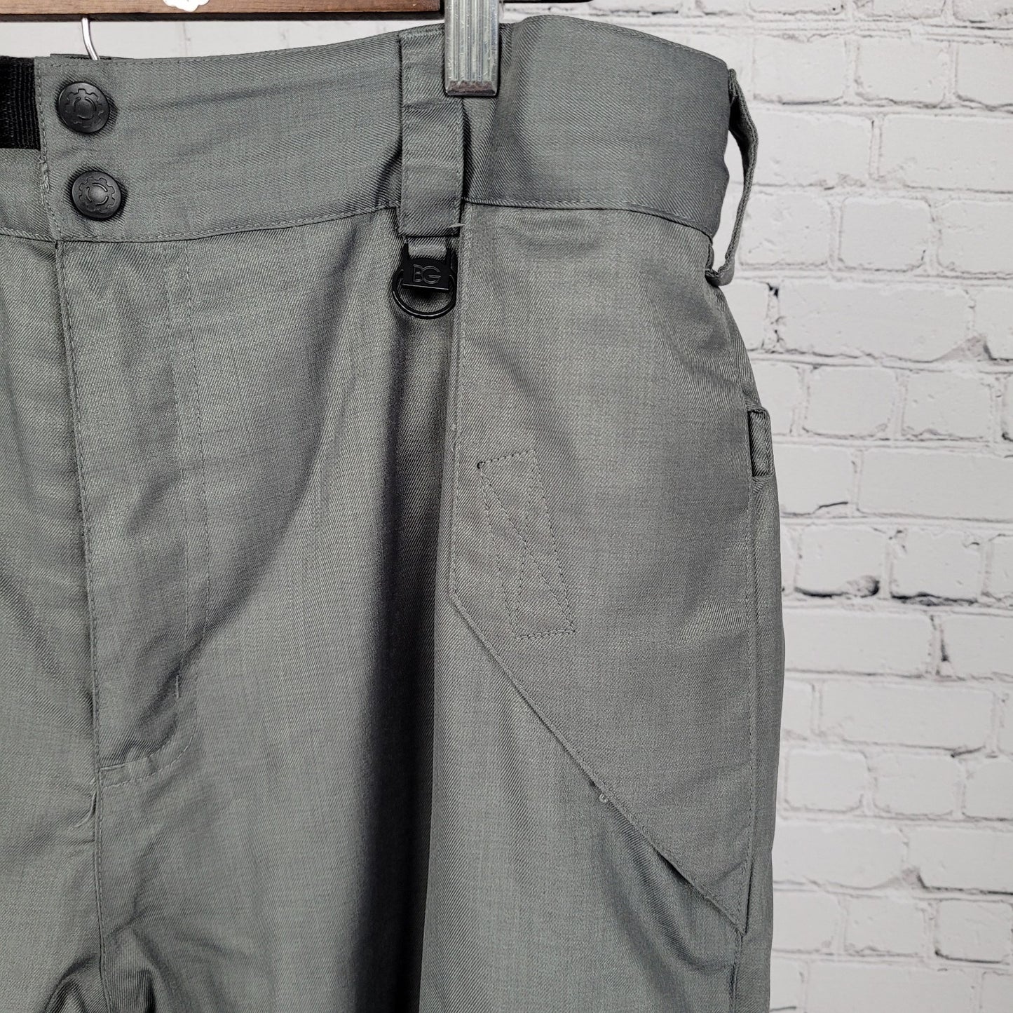 Boulder Gear Grey Adjustable Waist Insulated Snow Ski Pants Large L (36x31)