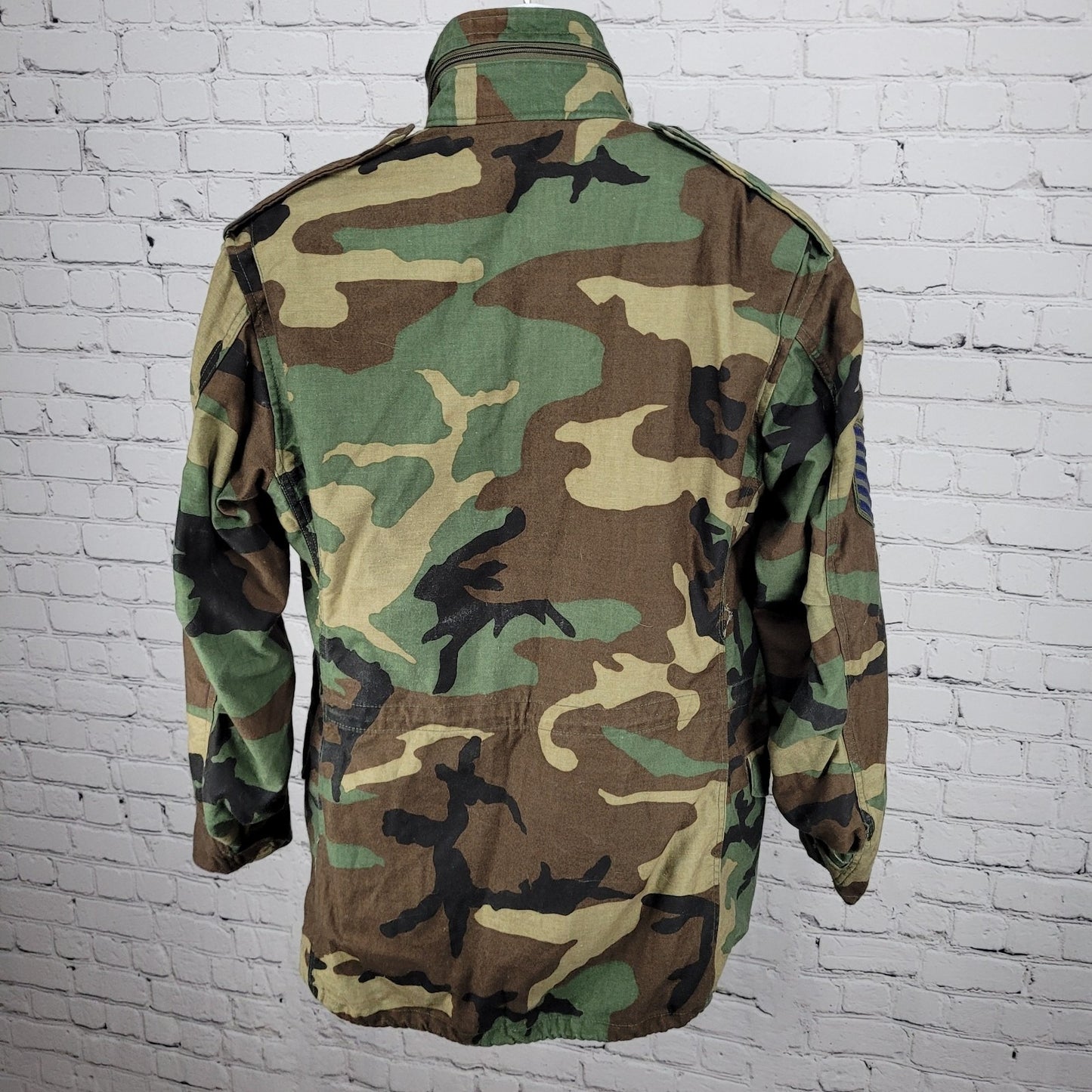 US Air Force Camo Tactical Air CommanField Coat Military Jacket Hooded Small S R