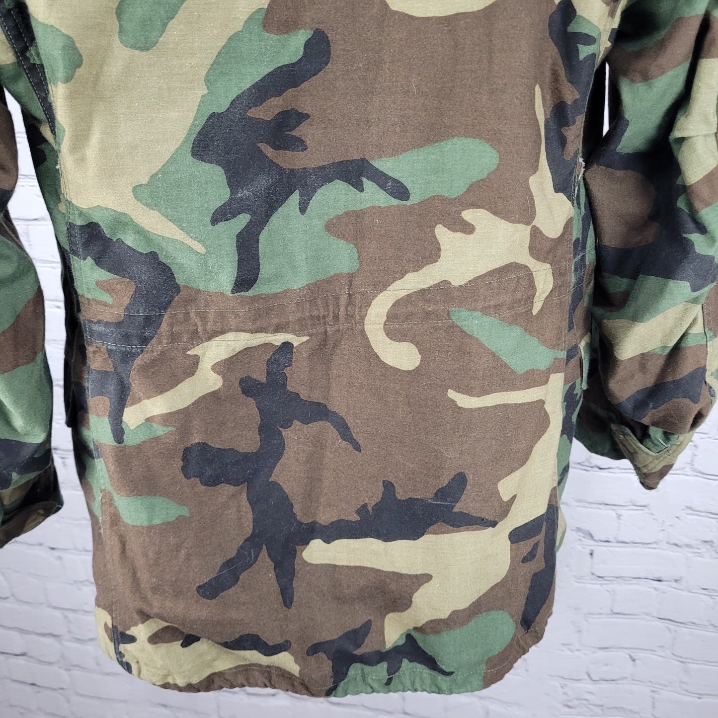US Air Force Camo Tactical Air CommanField Coat Military Jacket Hooded Small S R