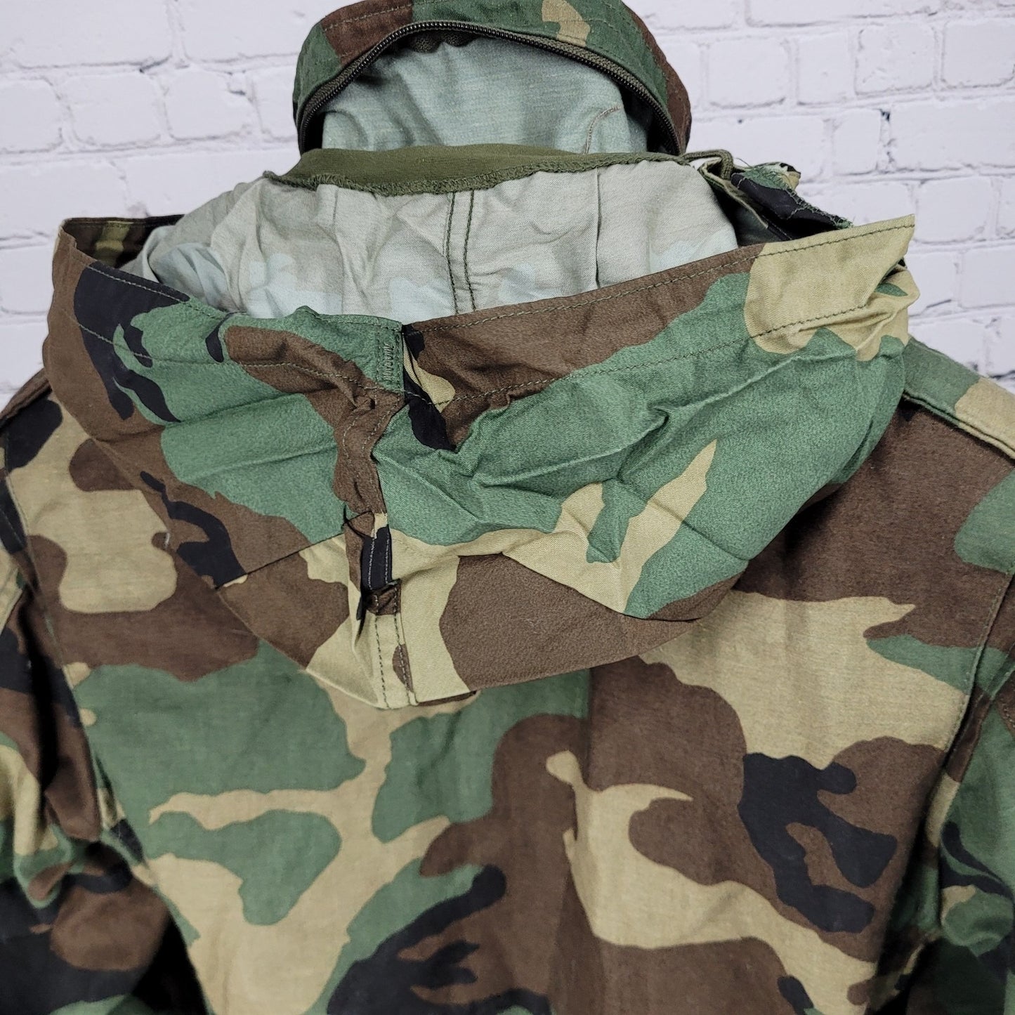 US Air Force Camo Tactical Air CommanField Coat Military Jacket Hooded Small S R