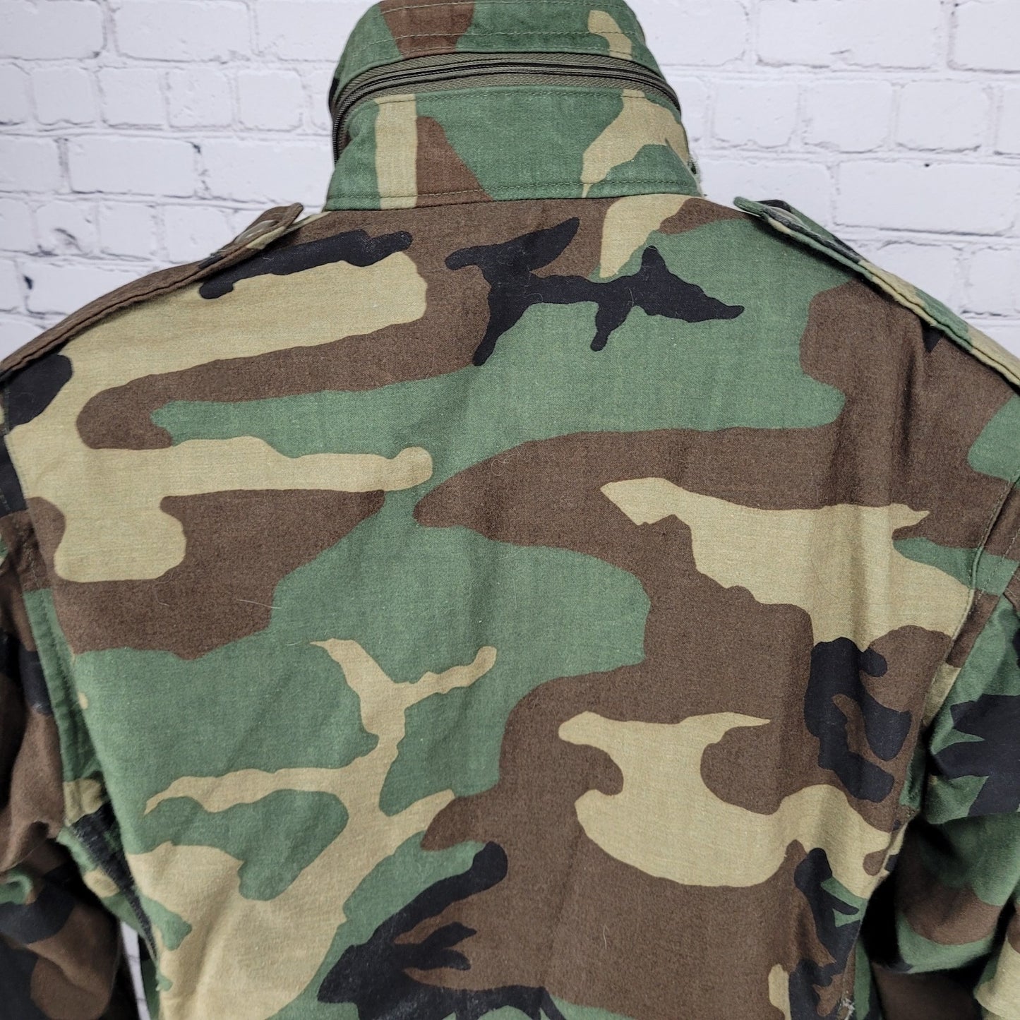 US Air Force Camo Tactical Air CommanField Coat Military Jacket Hooded Small S R