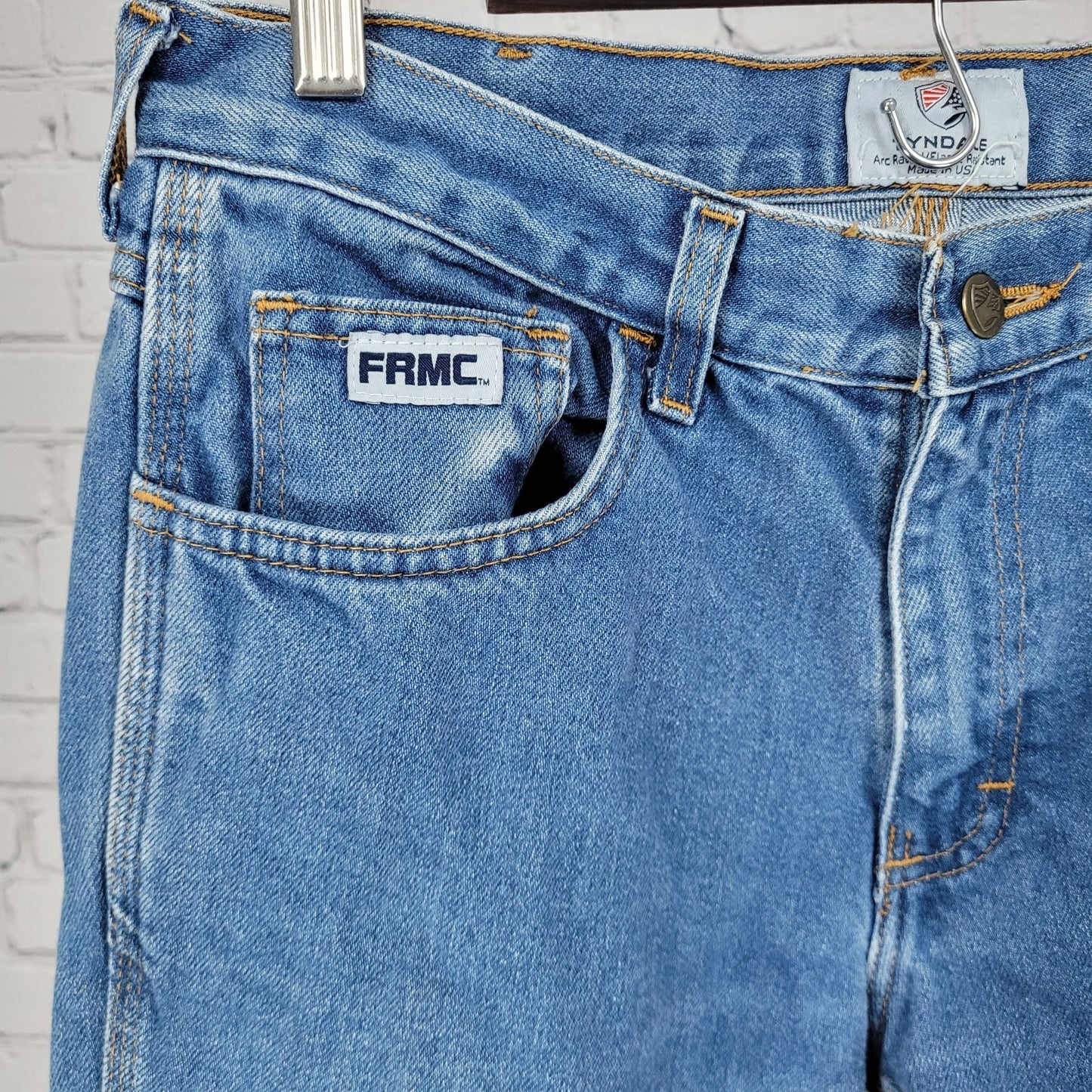 Tyndale Blue Denim FRMC Flame Resistant Protective Jeans USA Made Size 8 (30x31)