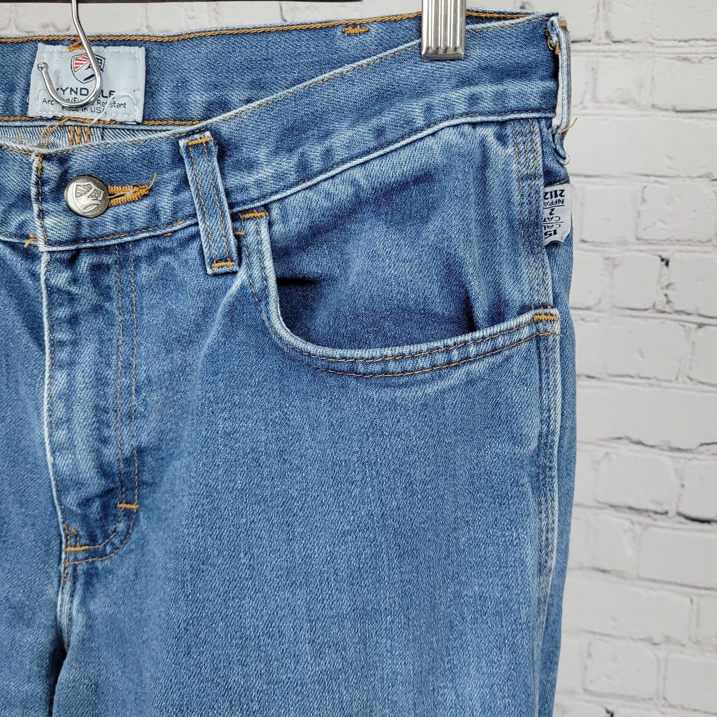 Tyndale Blue Denim FRMC Flame Resistant Protective Jeans USA Made Size 8 (30x31)