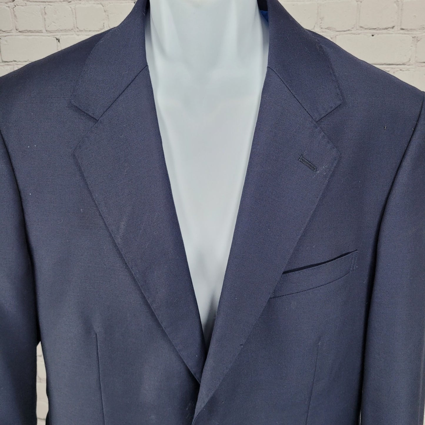 Blaze-In Sportswear Navy Phi Delta Theta Worsted Wool Notch Blazer Sportcoat 40R