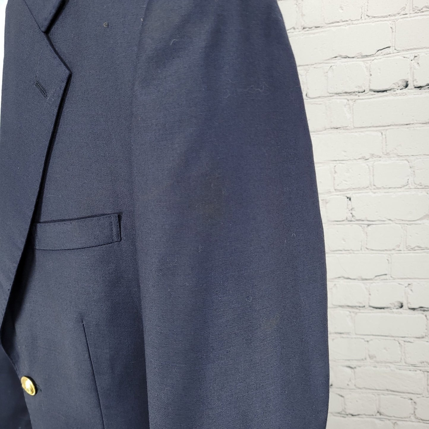 Blaze-In Sportswear Navy Phi Delta Theta Worsted Wool Notch Blazer Sportcoat 40R