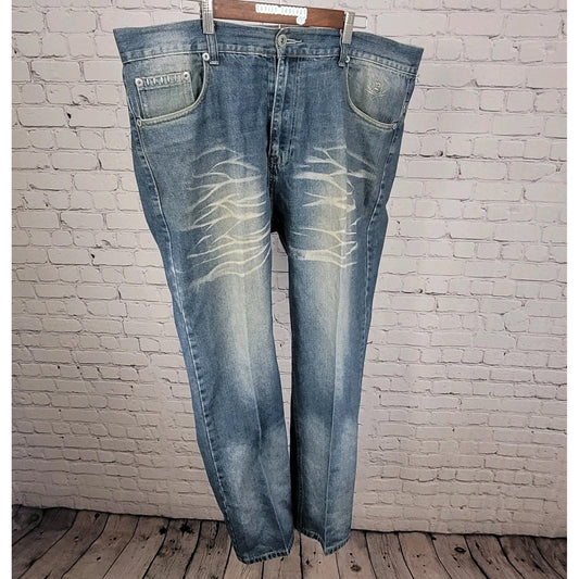 Phat Farm Classics Blue Denim 100% Cotton Straight Leg Jeans Size 42 (42x32)